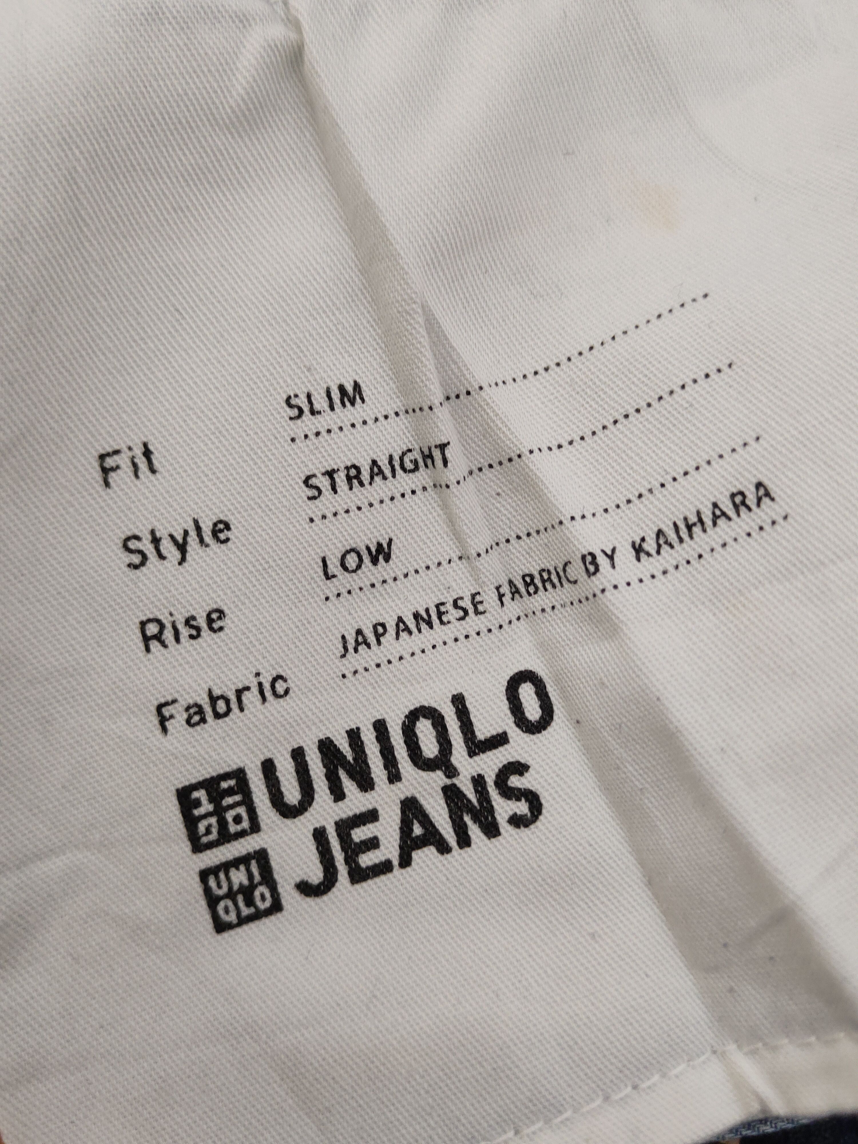 Japanese Brand Uniqlo fabric by Kaihara Blue Distressed Ripped Jeans #W1405 Size US 31 - 13 Thumbnail