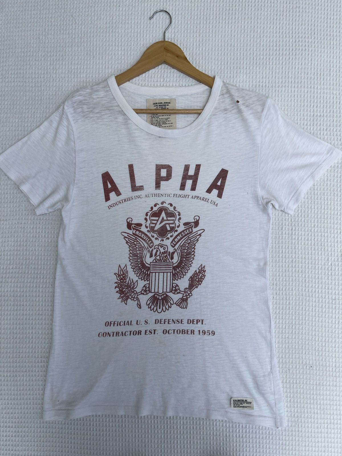 Alpha Industries × Vintage Last Drop🔥Rare🔥Vintage ALPHA Industries Military T-Shirt Size US M / EU 48-50 / 2 - 8 Thumbnail