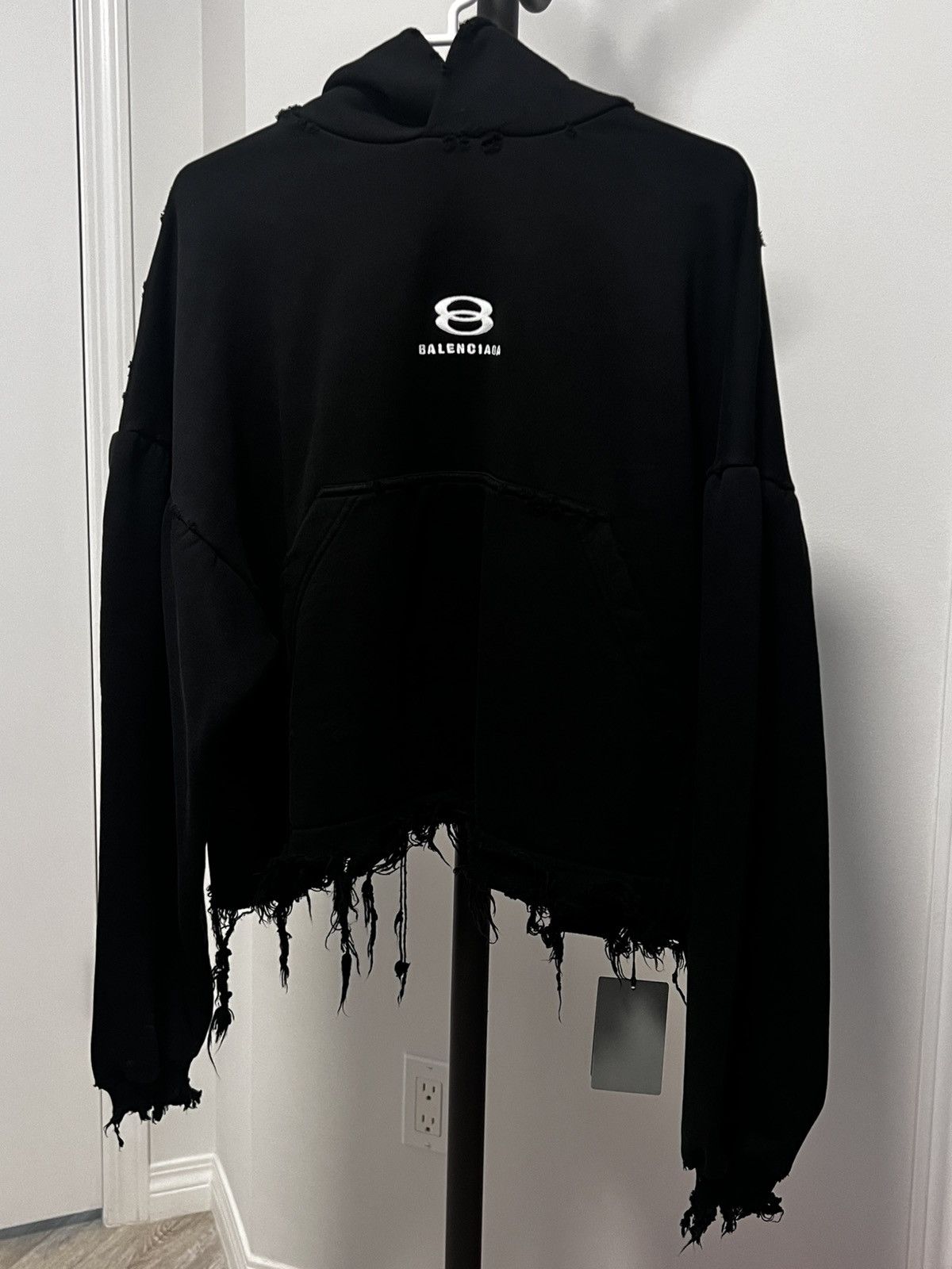 Balenciaga Balenciaga Unity Sports Icon Cropped Hoodie Oversized
