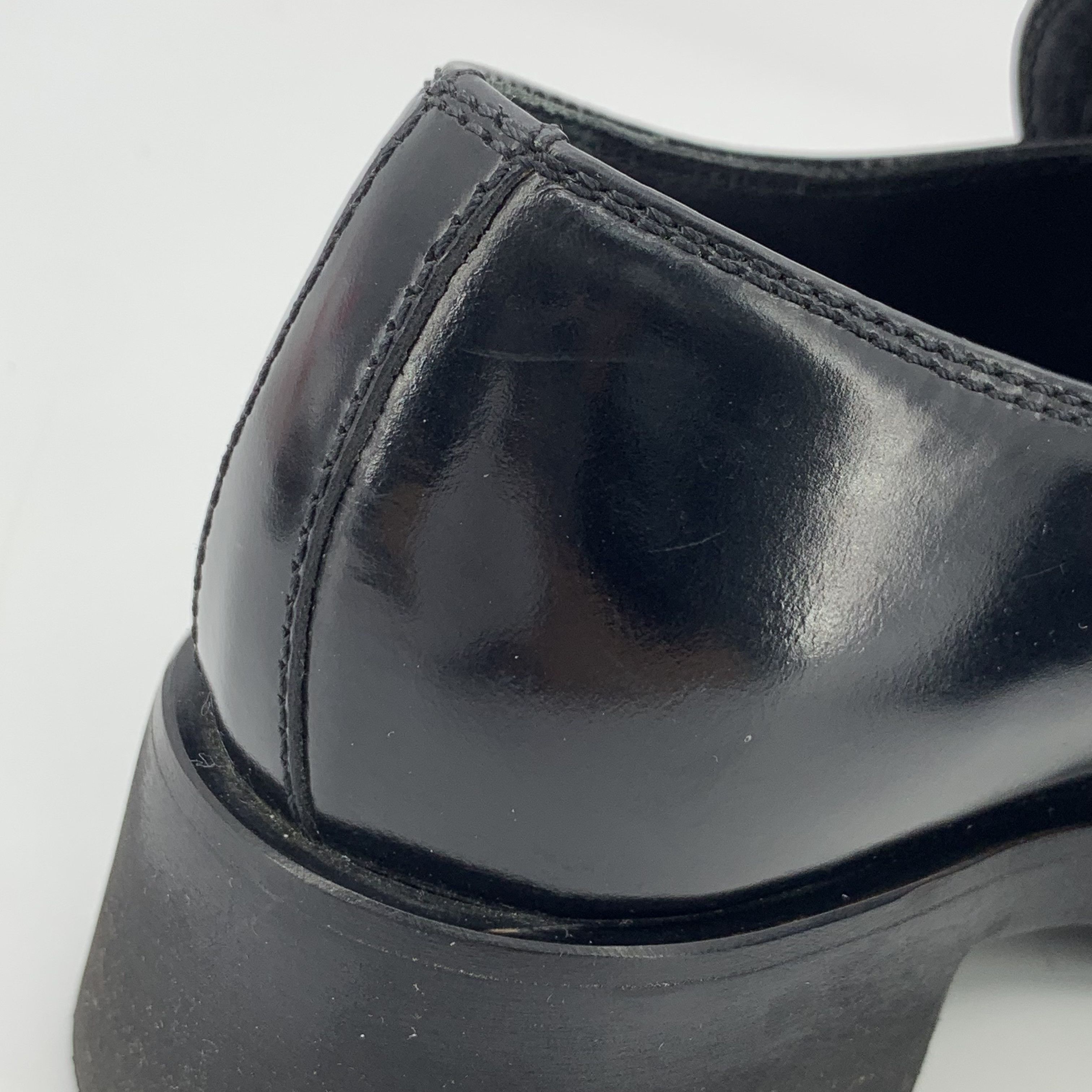 Prada Prada Black Leather Triangle Loafers (Size 35) Size US 5 / IT 35 - 3 Thumbnail