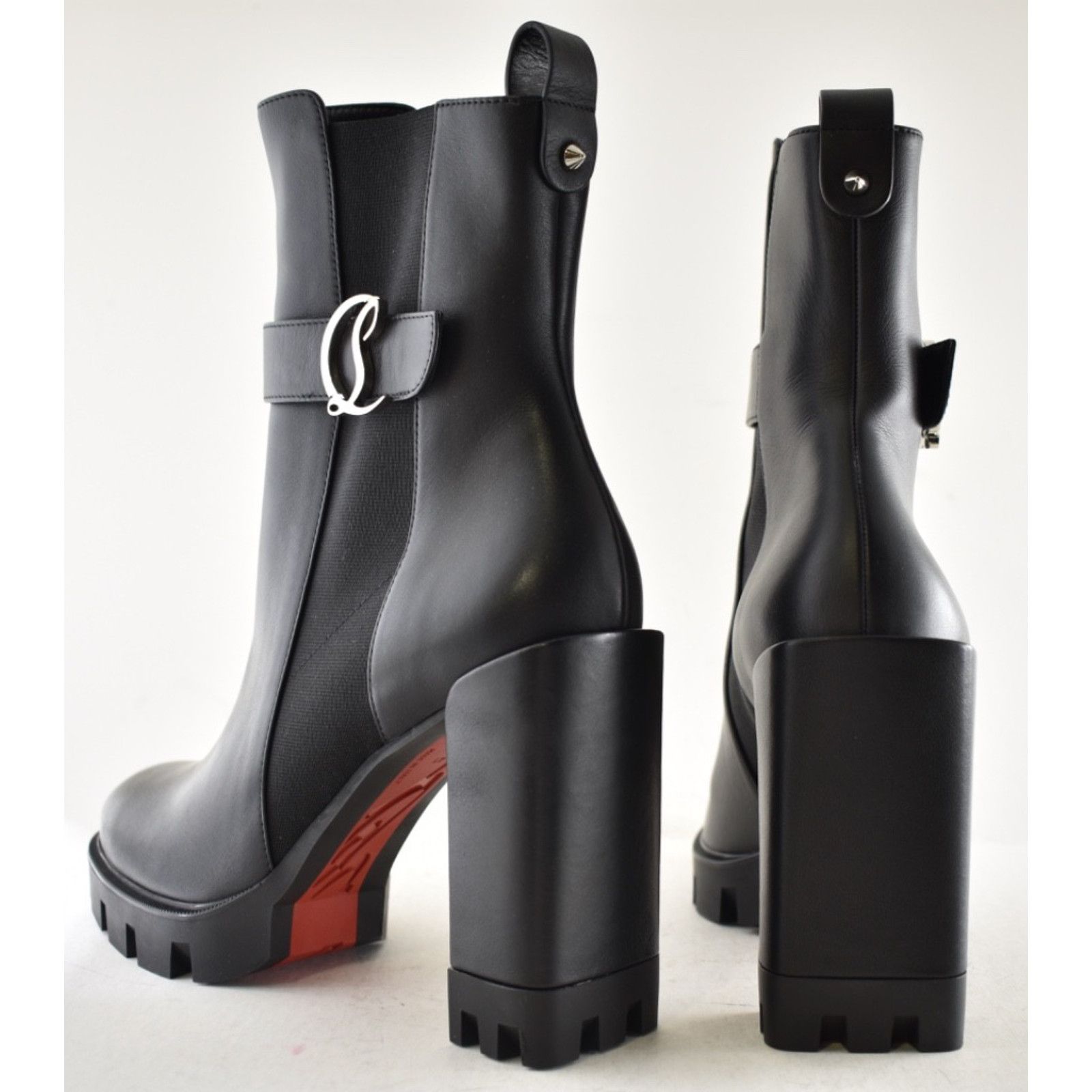 Christian Louboutin Christian Louboutin CL Chelsea Lug 100 Leather Ankle Boot 41 Size US 10 / IT 40 - 19 Thumbnail
