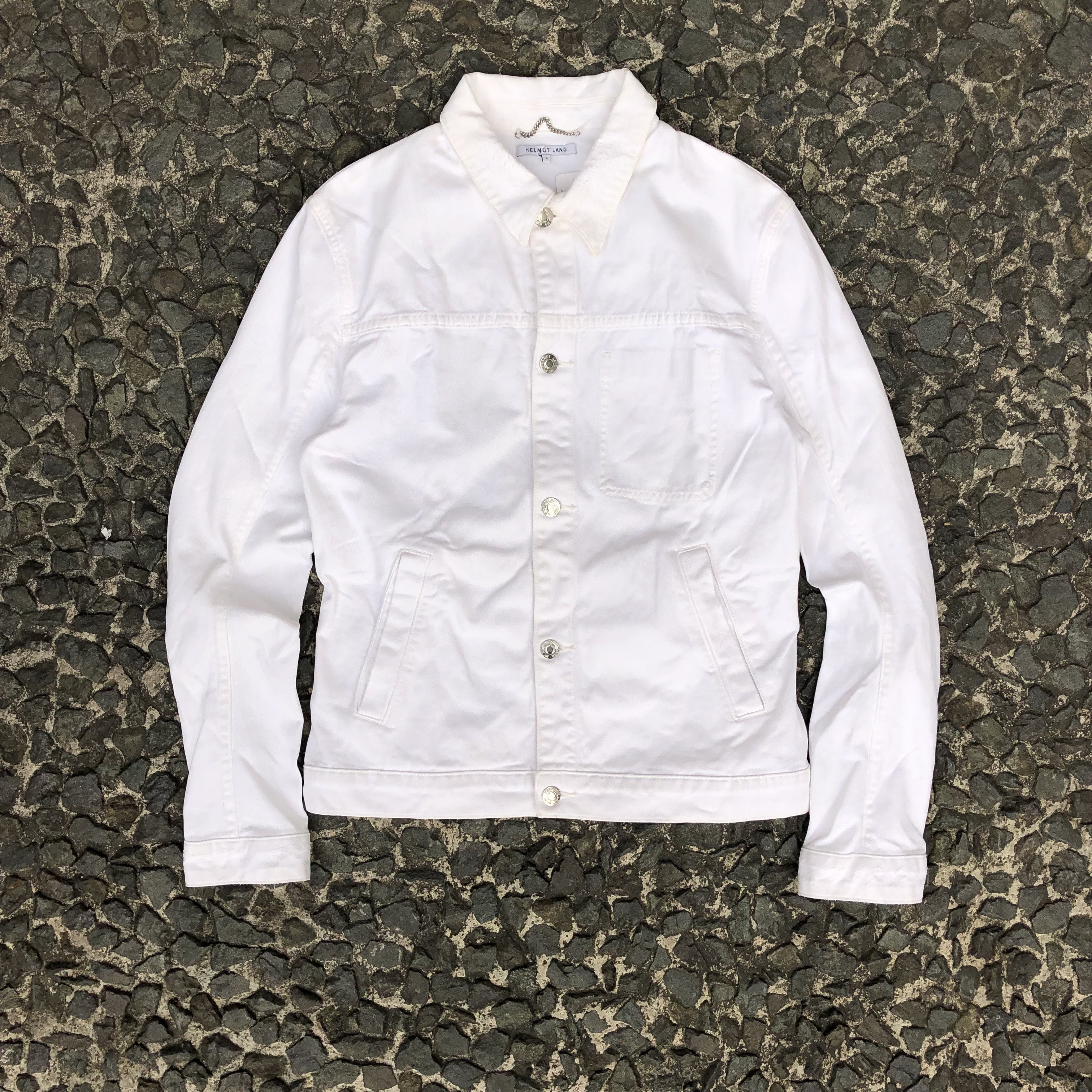 Helmut Lang Helmut lang Distressed Denim Jacket Size US S / EU 44-46 / 1 - 1 Thumbnail