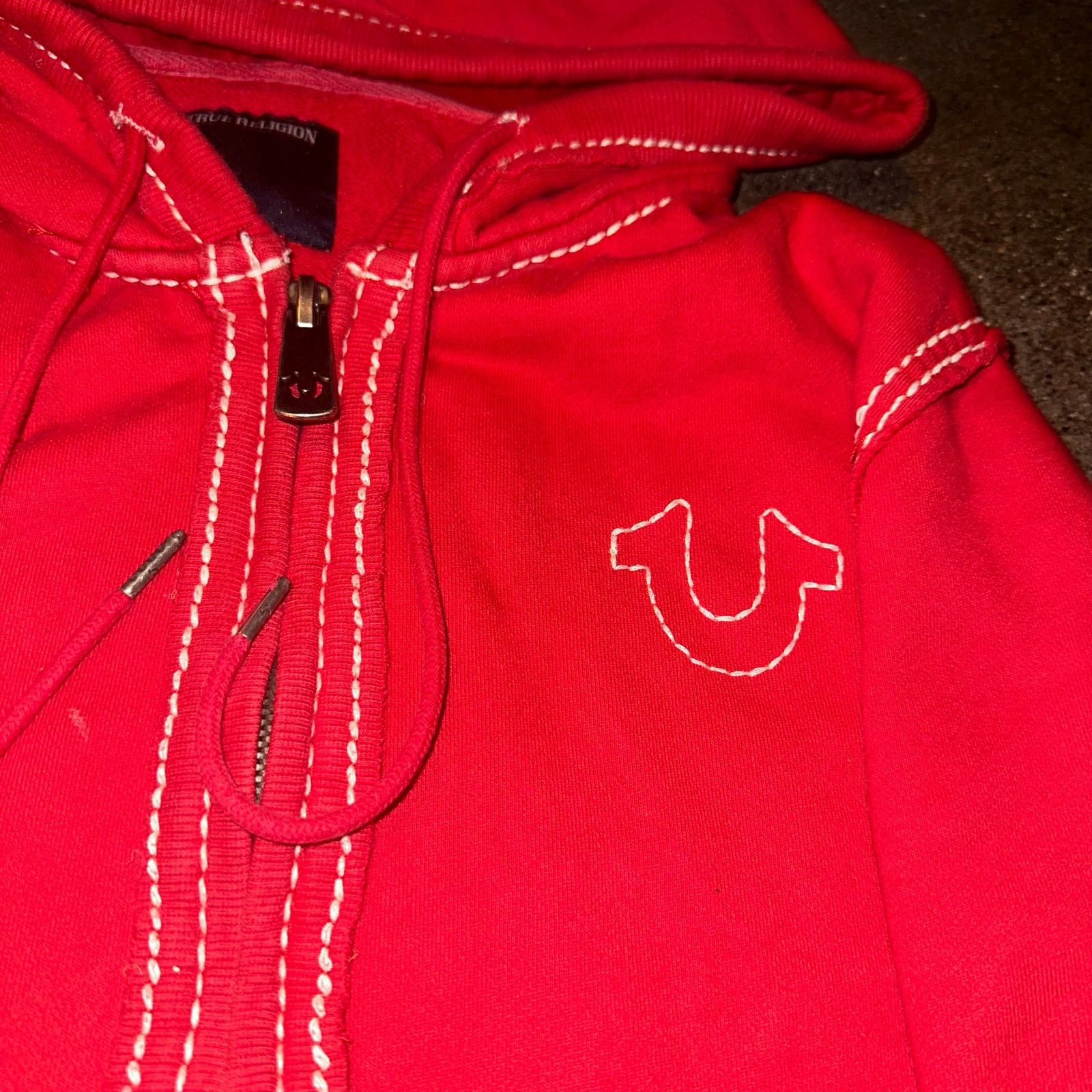 True Religion frayed design super t stitch true religion zip up hoodie Size US M / EU 48-50 / 2 - 2 Thumbnail