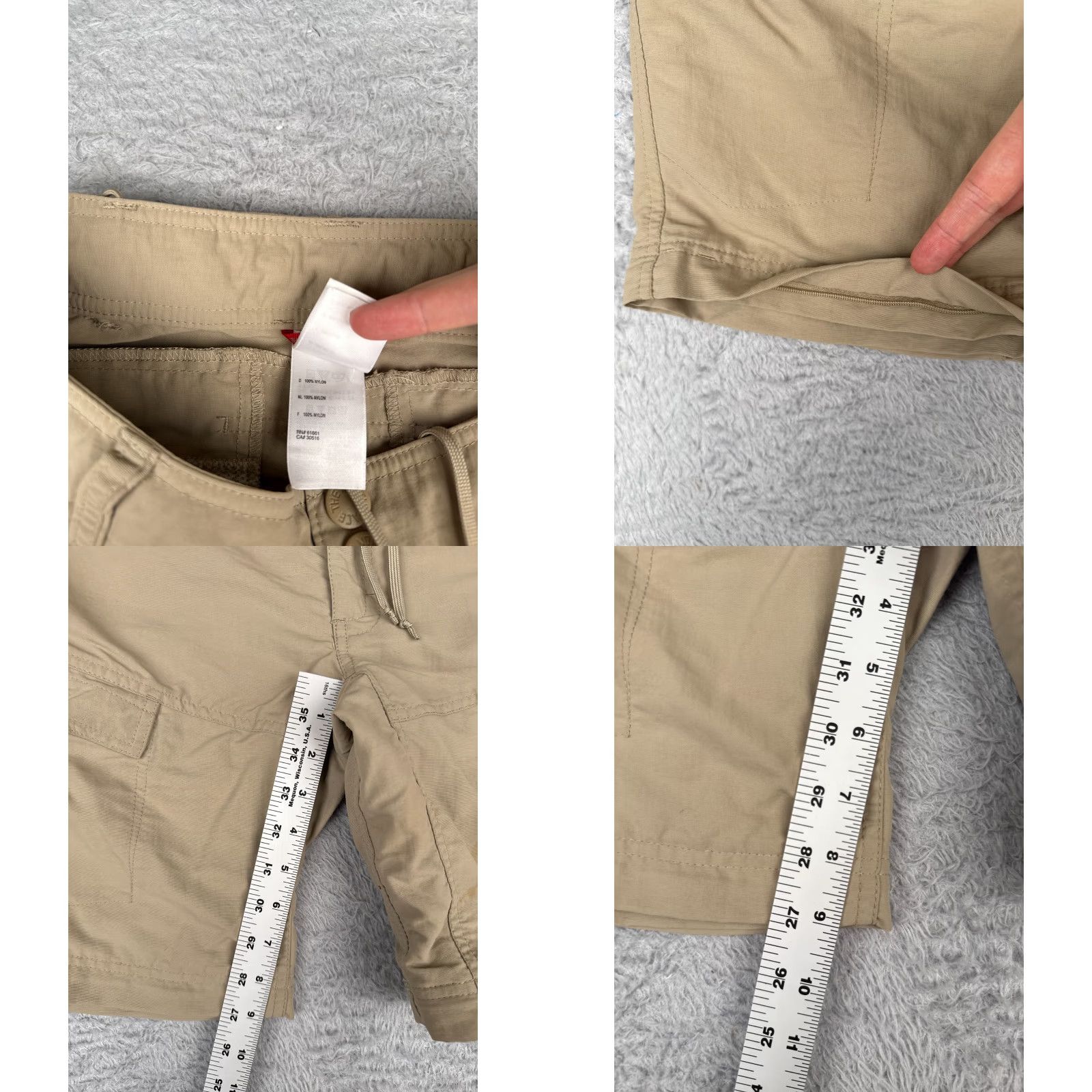 The North Face The North Face Shorts Women Cargo Quick Dry Beige 4 Adult Regular 28x10 Nylon 100% Nylon Hiking Outdoor Size 27" / US 4 / IT 40 - 8 Thumbnail