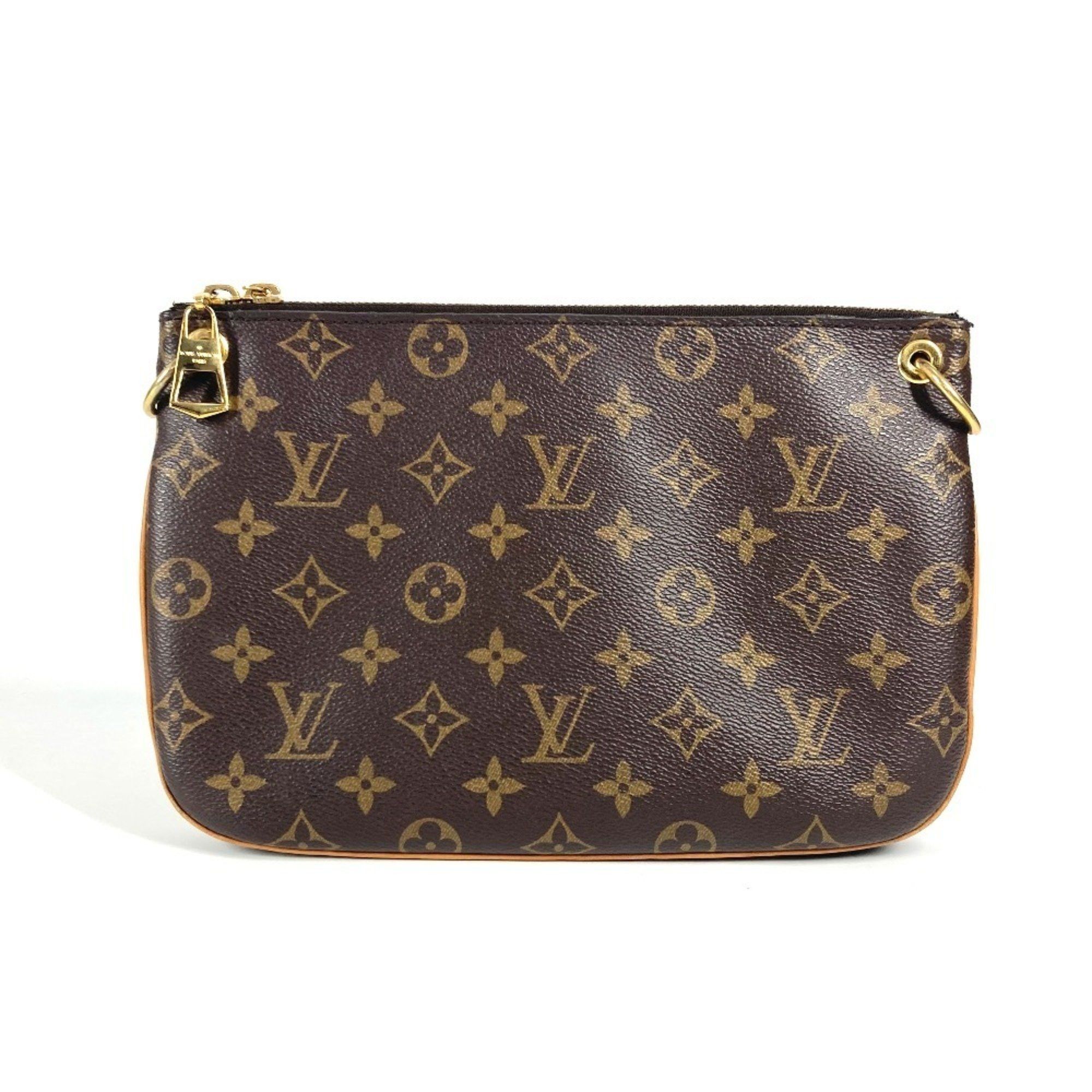 LOUIS VUITTON M44053 Monogram Loretta Crossbody Pochette Shoulder Bag in Canvas Brown