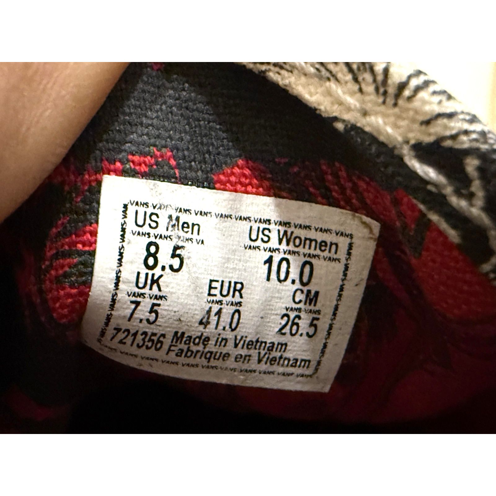 Vans Vans x Marvel Shoes Mens Size 8.5 Comic Print Canvas W 10 Size US 8 / EU 41 - 6 Thumbnail