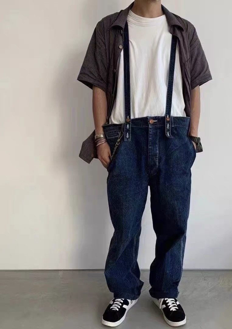 Visvim VISVIM SS CAMUS BRACES PANTS WD DRY DENIM Size US 32 / EU 48 - 6 Thumbnail
