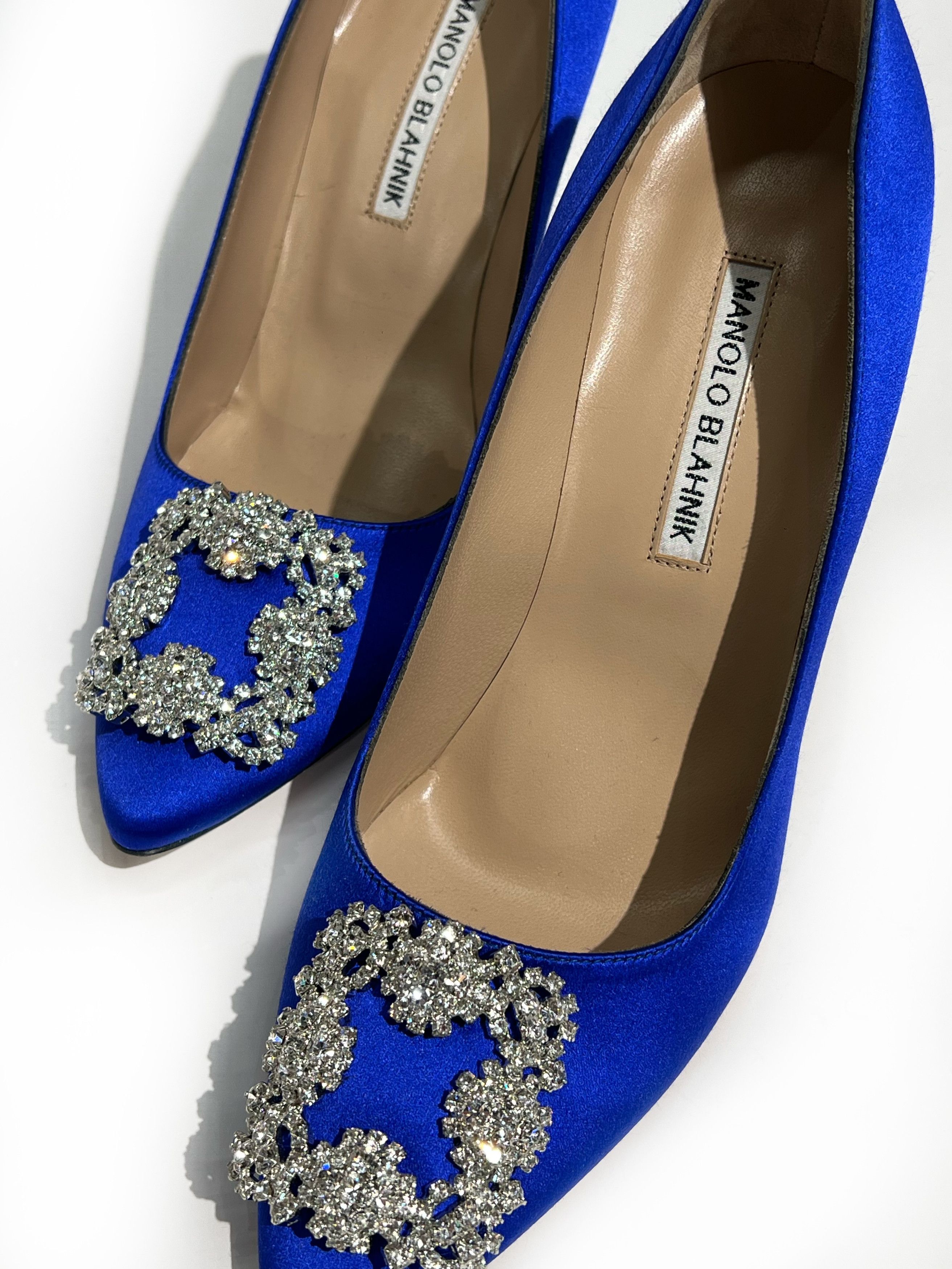 Manolo Blahnik Hangisi heels Size US 8.5 / IT 38.5 - 4 Thumbnail