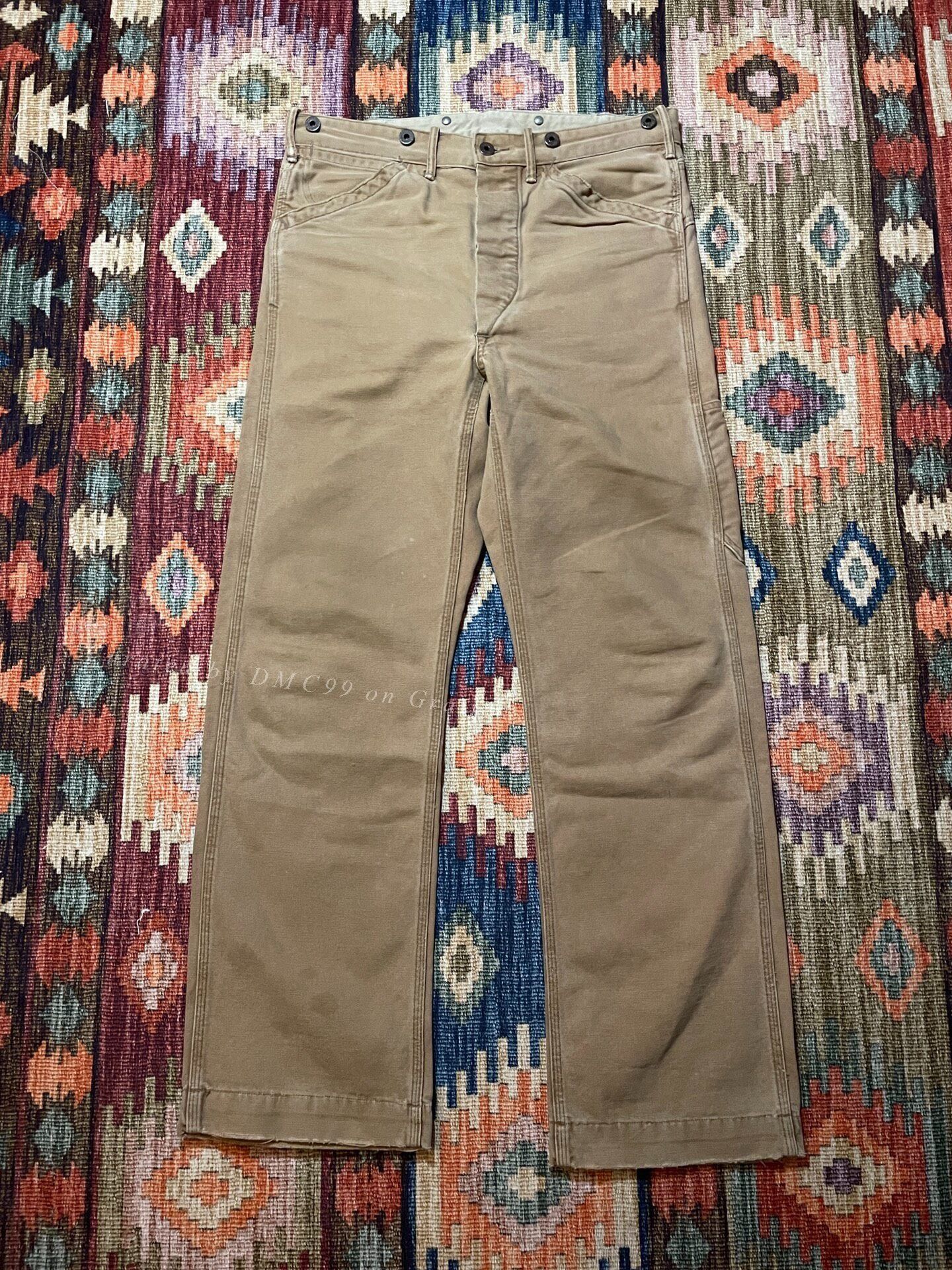 RRL Ralph Lauren RRL Vintage Logger Work Pants Size US 32 / EU 48 - 1 Thumbnail