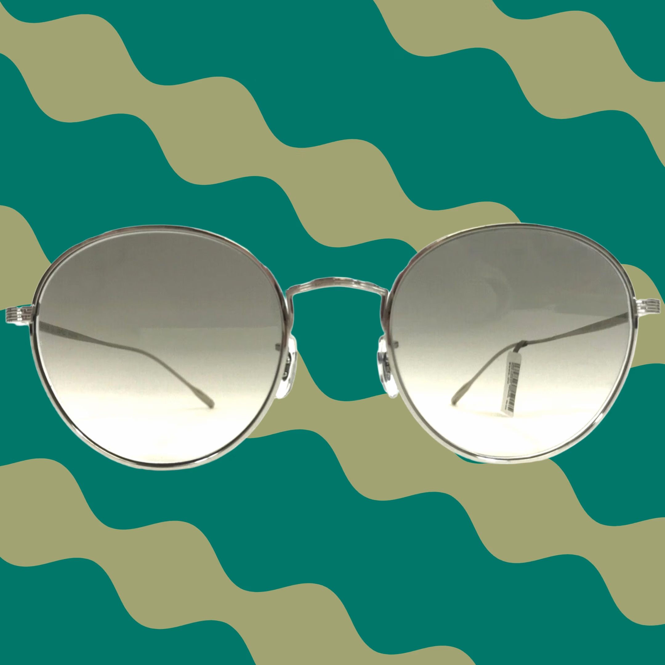 Oliver Peoples x KHAITE Sunglasses OV5549SU 109471 1979C Buff with Green Lenses Oliver Peoples Sunglasses OV5549SU 109471 1979C Brown Green  main image 4