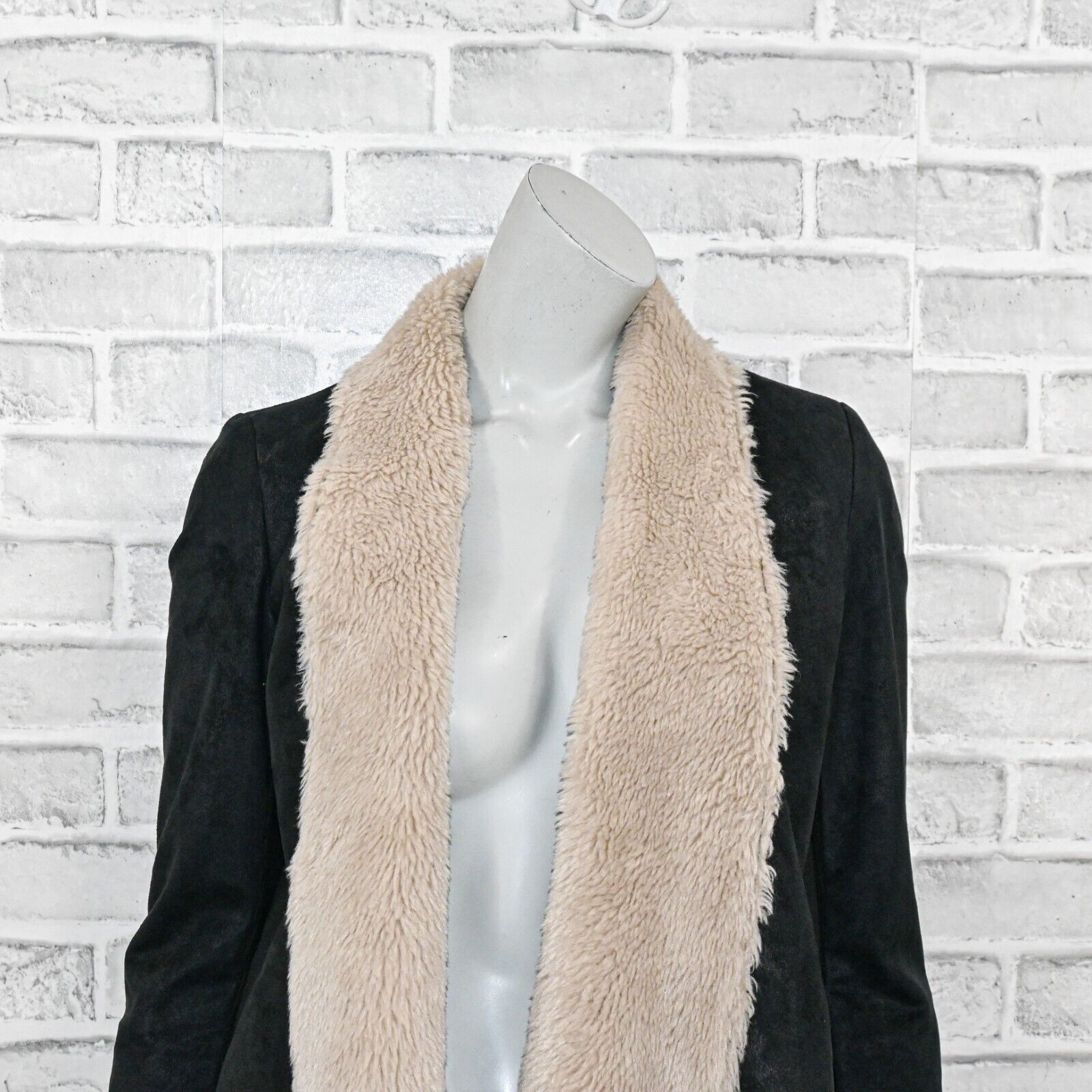 The Kooples The Kooples Faux Shearling Jacket sherpa lined black Size S / US 4 / IT 40 - 8 Thumbnail