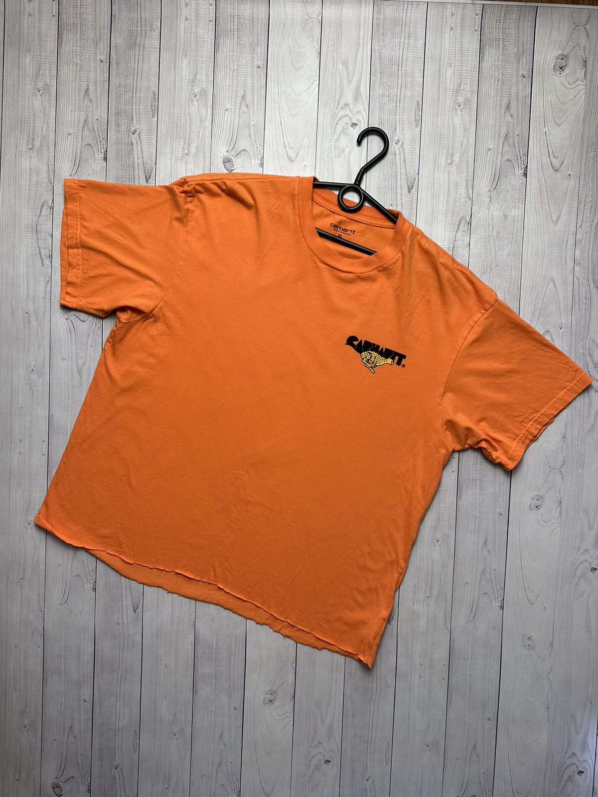 Carhartt × Vintage Vintage Carhartt tee orange Tiger big logo leopard rare Size US XL / EU 56 / 4 - 3 Thumbnail