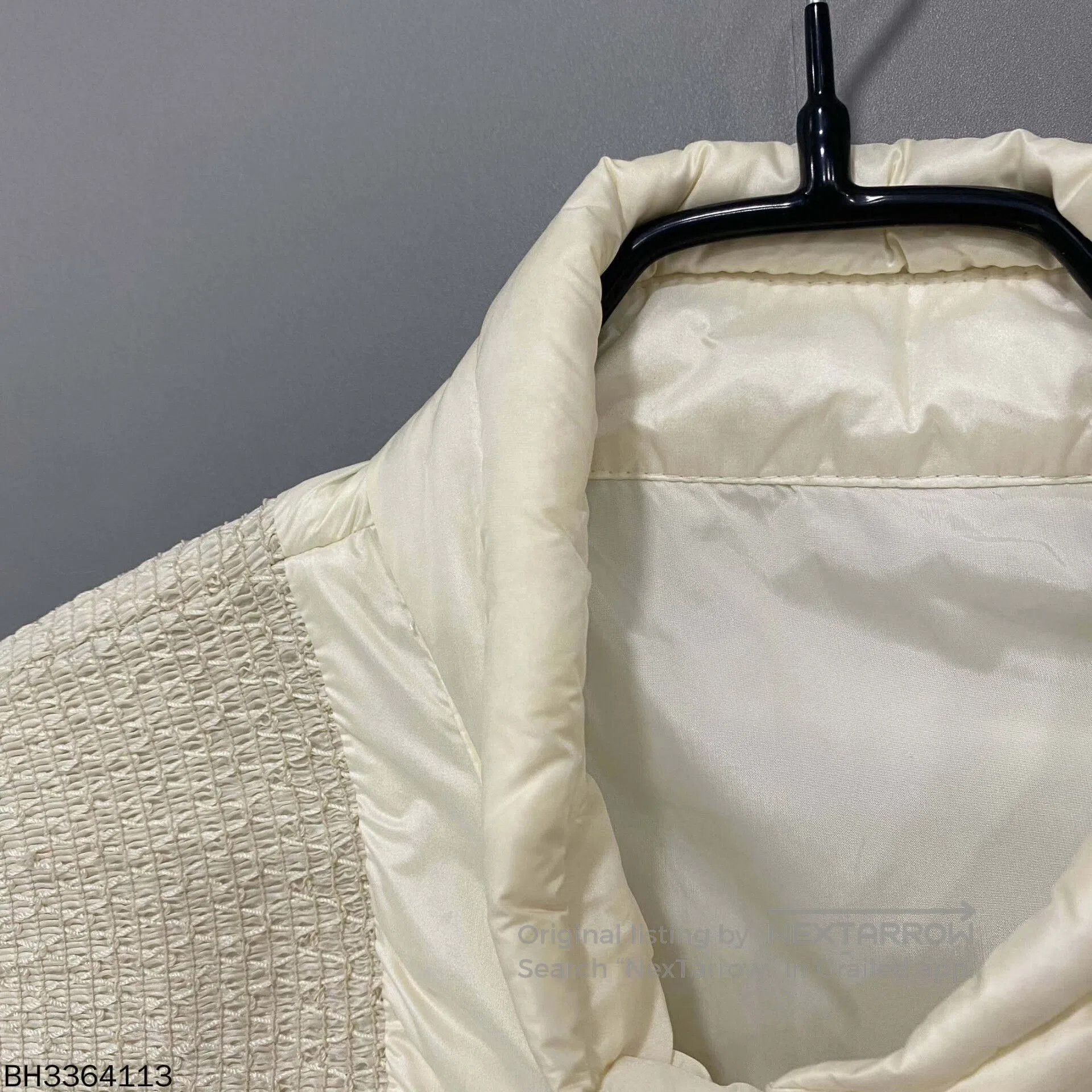 Moncler moncler cream logo zip-up jacket. Size US M / EU 48-50 / 2 - 4 Thumbnail