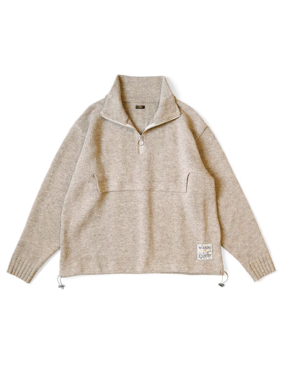 Kapital Kapital 5G Shetland Wool Half ZIP Anorak Sweater Size US L / EU 52-54 / 3 - 1 Preview