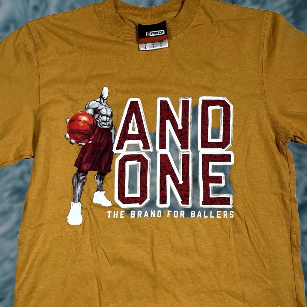 Vintage VINTAGE And 1 T-Shirt Mens Small Short Sleeve Crew Neck Red Logo Basketball Graphic Y2K 2000s Size US S / EU 44-46 / 1 - 1 Thumbnail