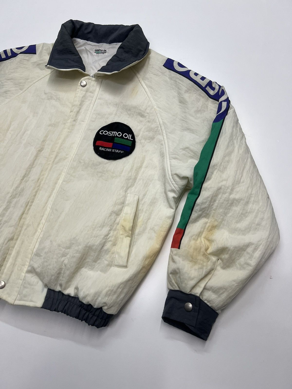 Vintage COSMO OIL RACING TEAM BOMBER JACKET Size US M / EU 48-50 / 2 - 5 Thumbnail