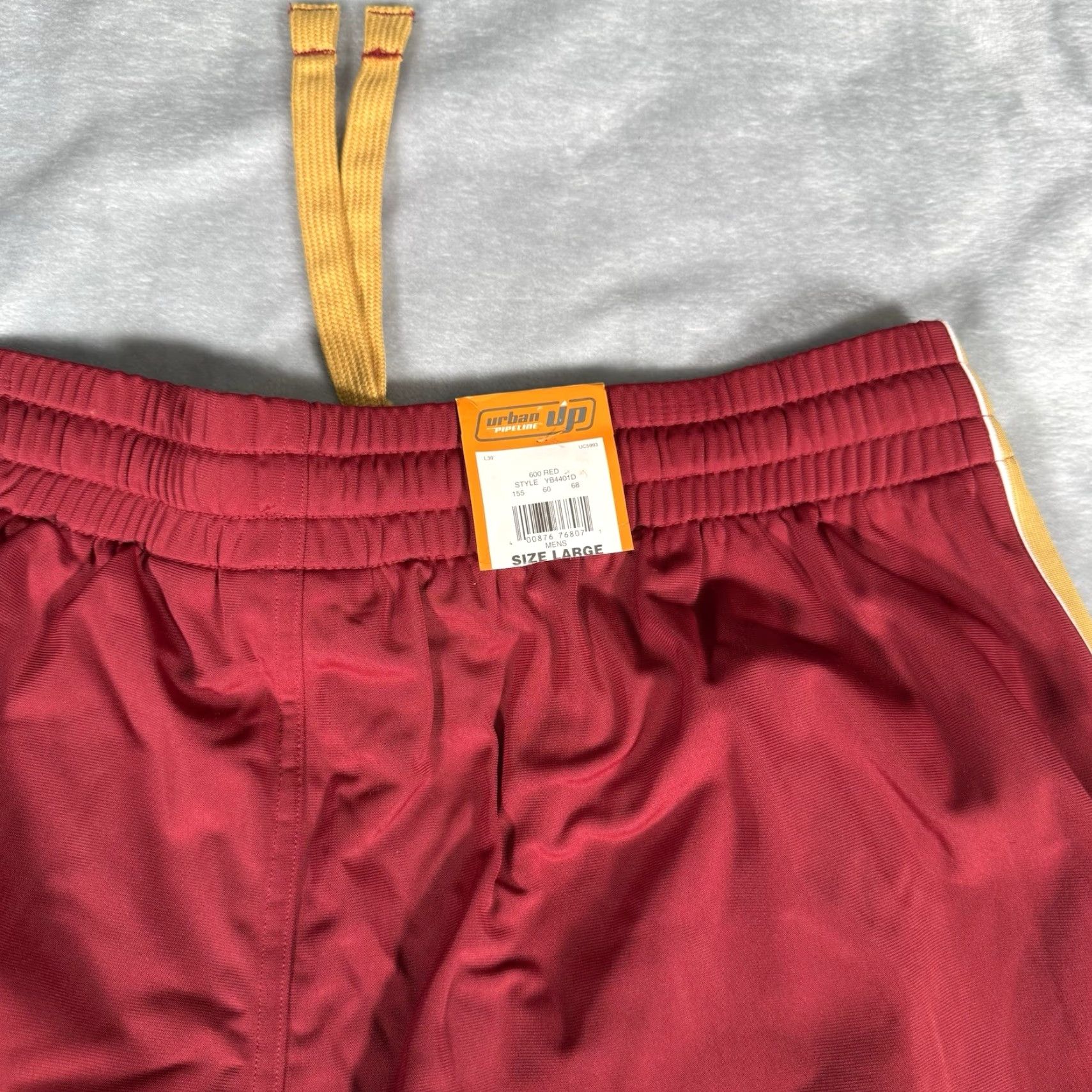 Vintage VINTAGE Urban Up Track Pants Mens L Oversized Wide Leg Red 28” Inseam 28” Polyester Blended Fabric Retro Activewear Drawstring Size US 33 - 5 Thumbnail