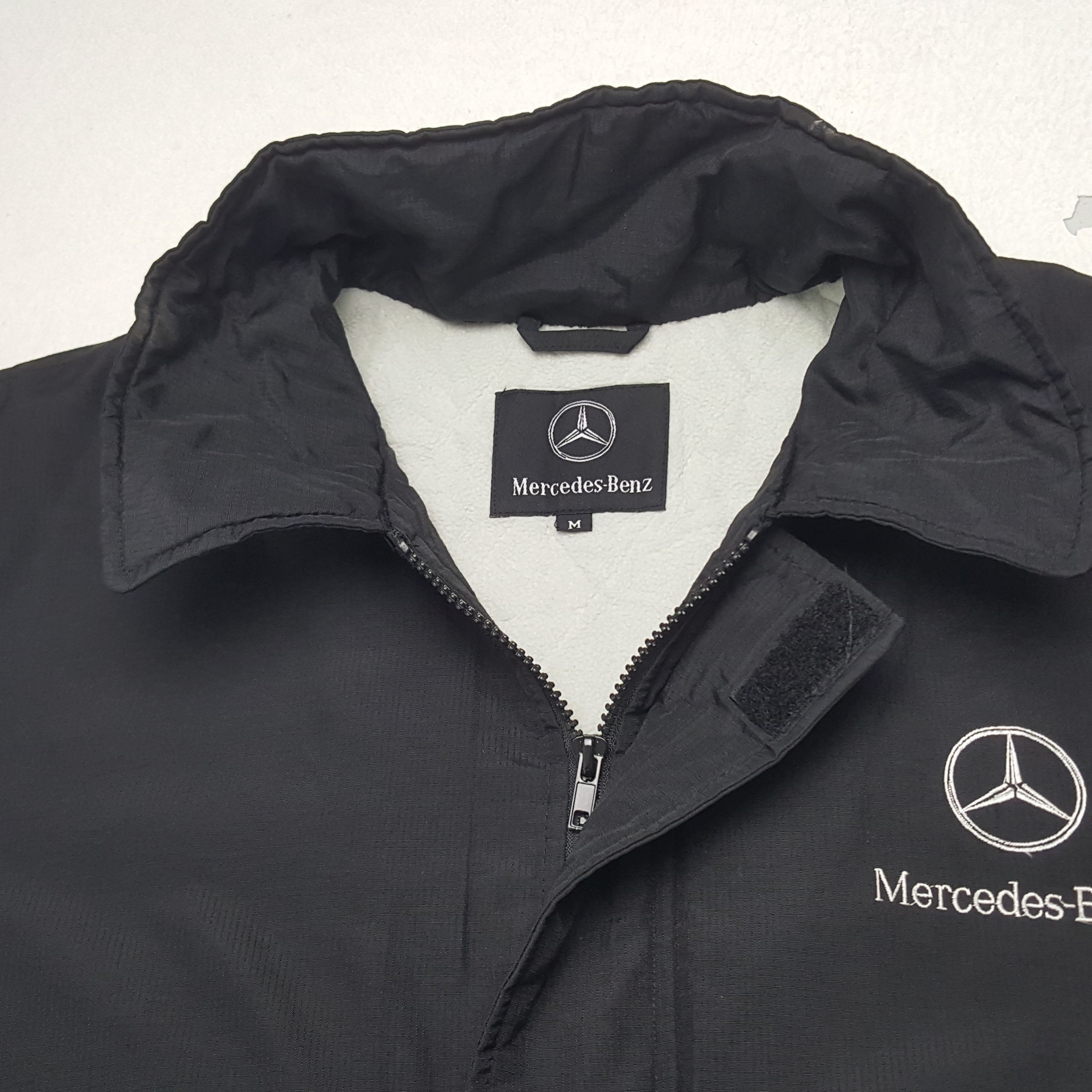 Mercedes-Benz Vintage Mercedes Benz Zipper Windbreaker Bomber Jacket Size US L / EU 52-54 / 3 - 5 Thumbnail