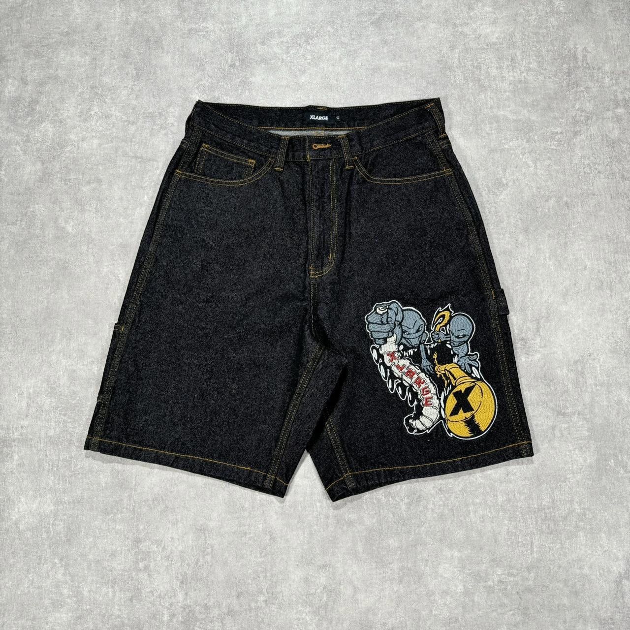 Designer X Large Embroidery Carpenter Jorts Please 6a92 Size US 32 / EU 48 - 1 Thumbnail