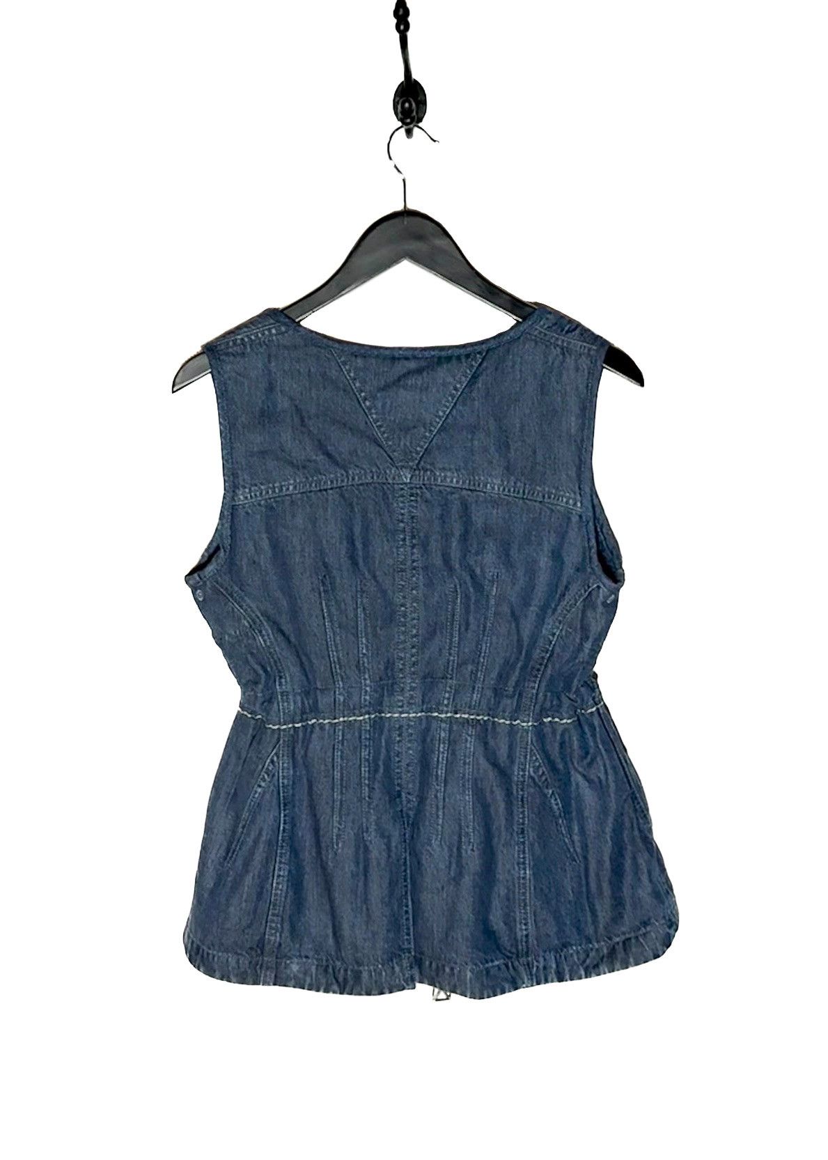 Bottega Veneta Bottega Veneta Blue Fluid Denim Corset Top Size XS / US 0-2 / IT 36-38 - 4 Thumbnail