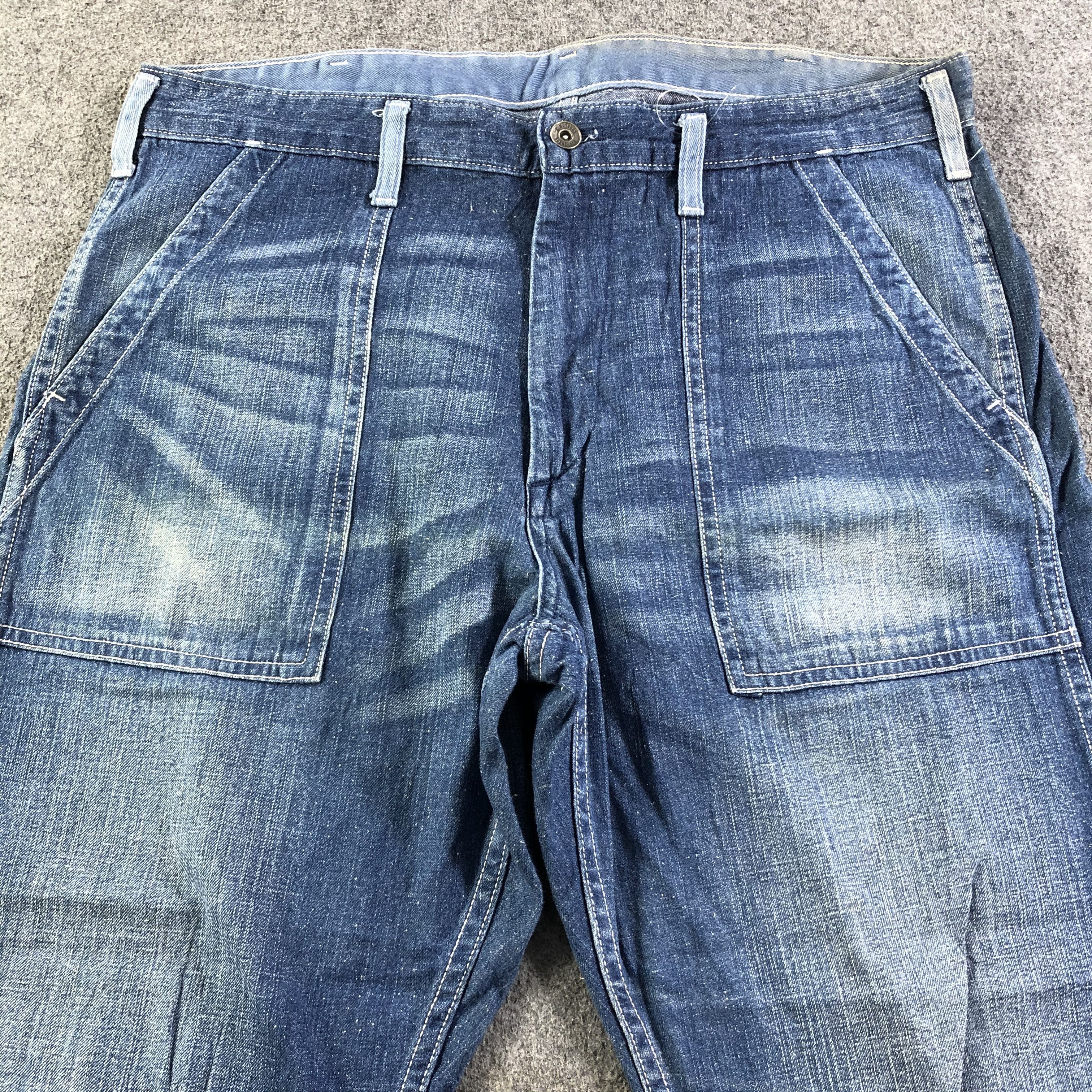 Japanese Brand Japanese Brand GU Jeans Blue Wash Denim -J2774 Size US 36 / EU 52 - 3 Thumbnail