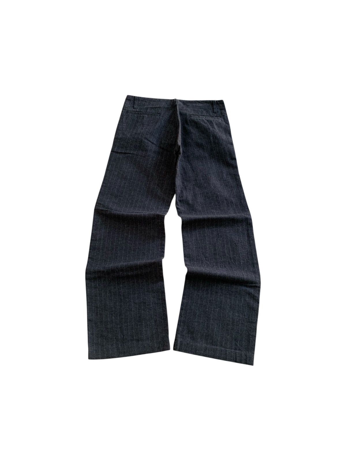 Japanese Brand Ships Japan Wool Stripe Wide Leg Trousers Size US 30 / EU 46 - 7 Thumbnail