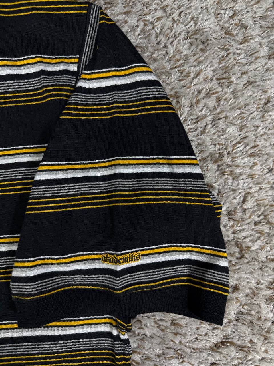 Akademiks Akademiks Y2K Polo Shirt 3XL Black Striped Hip Hop Skate Size US XXL / EU 58 / 5 - 6 Thumbnail