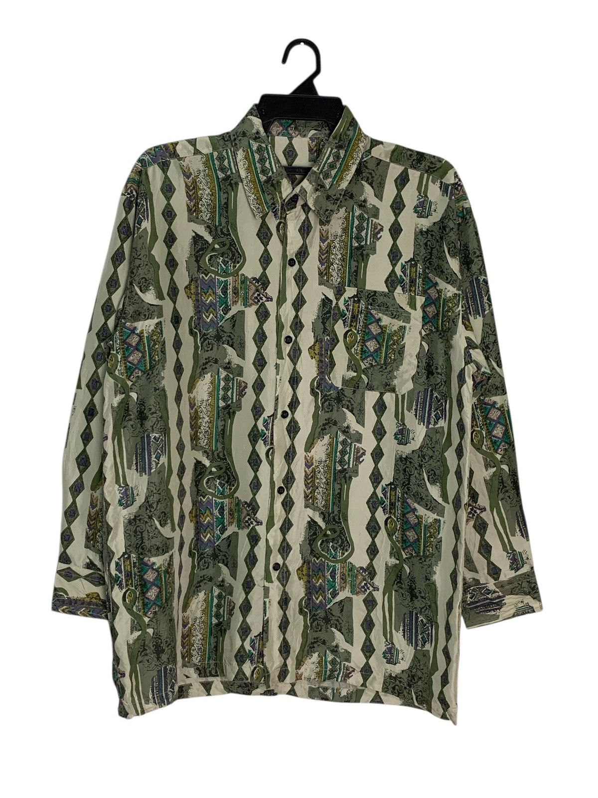 Other Rare Design 100% Silk Button Ups Shirt Size US M / EU 48-50 / 2 - 1 Thumbnail