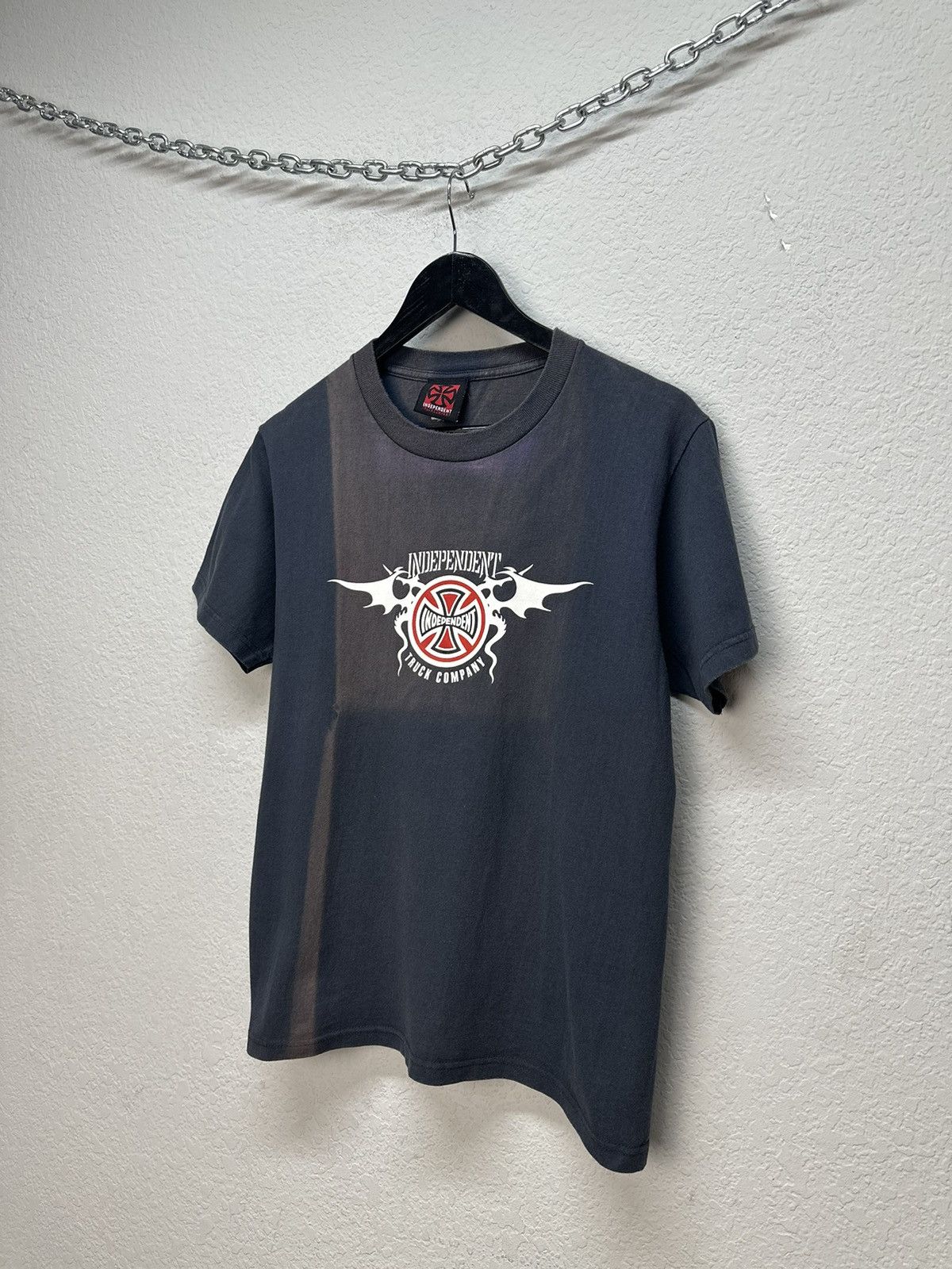 Independent Truck Co. Vintage Independent Faded VTG Distressed No Fear Work Wear Size US M / EU 48-50 / 2 - 2 Thumbnail