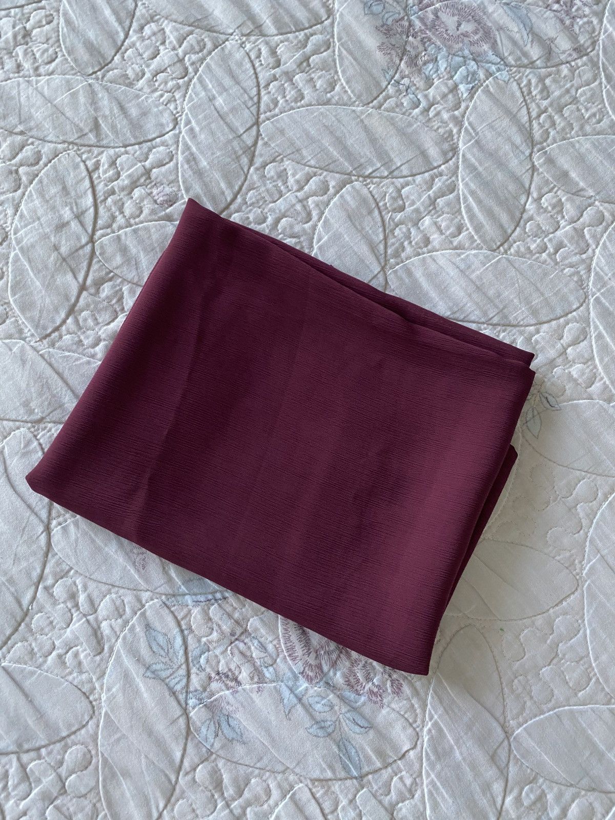 Other VOILE CHIC Chiffon Deep Burgundy Hijab Scarf For Women Size ONE SIZE - 6 Thumbnail