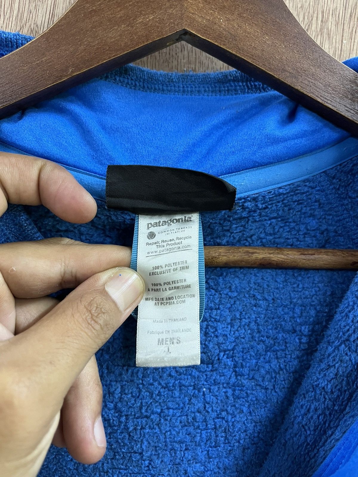 Patagonia × Vintage ⚡️STEALS⚡️Patagonia Zipper Hoodie Fleece Jacket Size US L / EU 52-54 / 3 - 10 Thumbnail