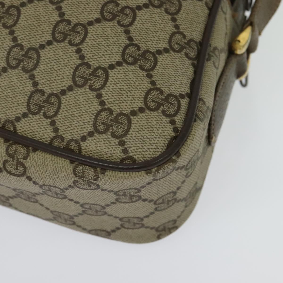 Gucci GUCCI GG Supreme Web Sherry Line Shoulder Bag Pvc Beige 904 Size ONE SIZE - 13 Thumbnail