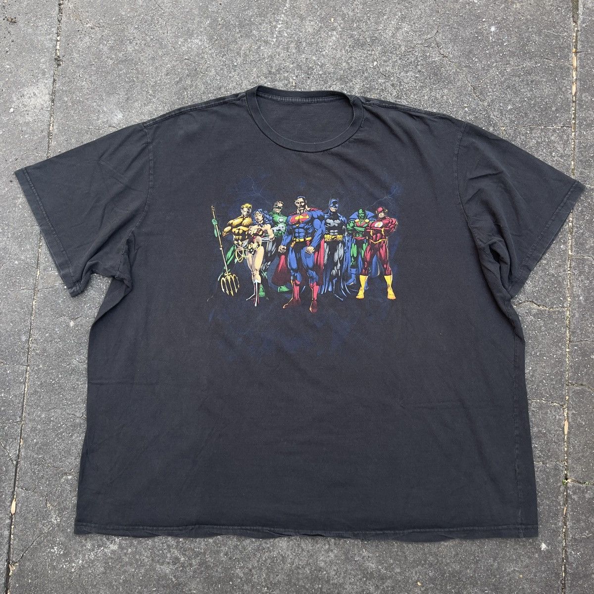 DC Comics × Vintage Vintage Boxy Oversized Fit Y2K JUSTIC LEAGUE DC COMICS Shirt Size US XXL / EU 58 / 5 - 1 Thumbnail