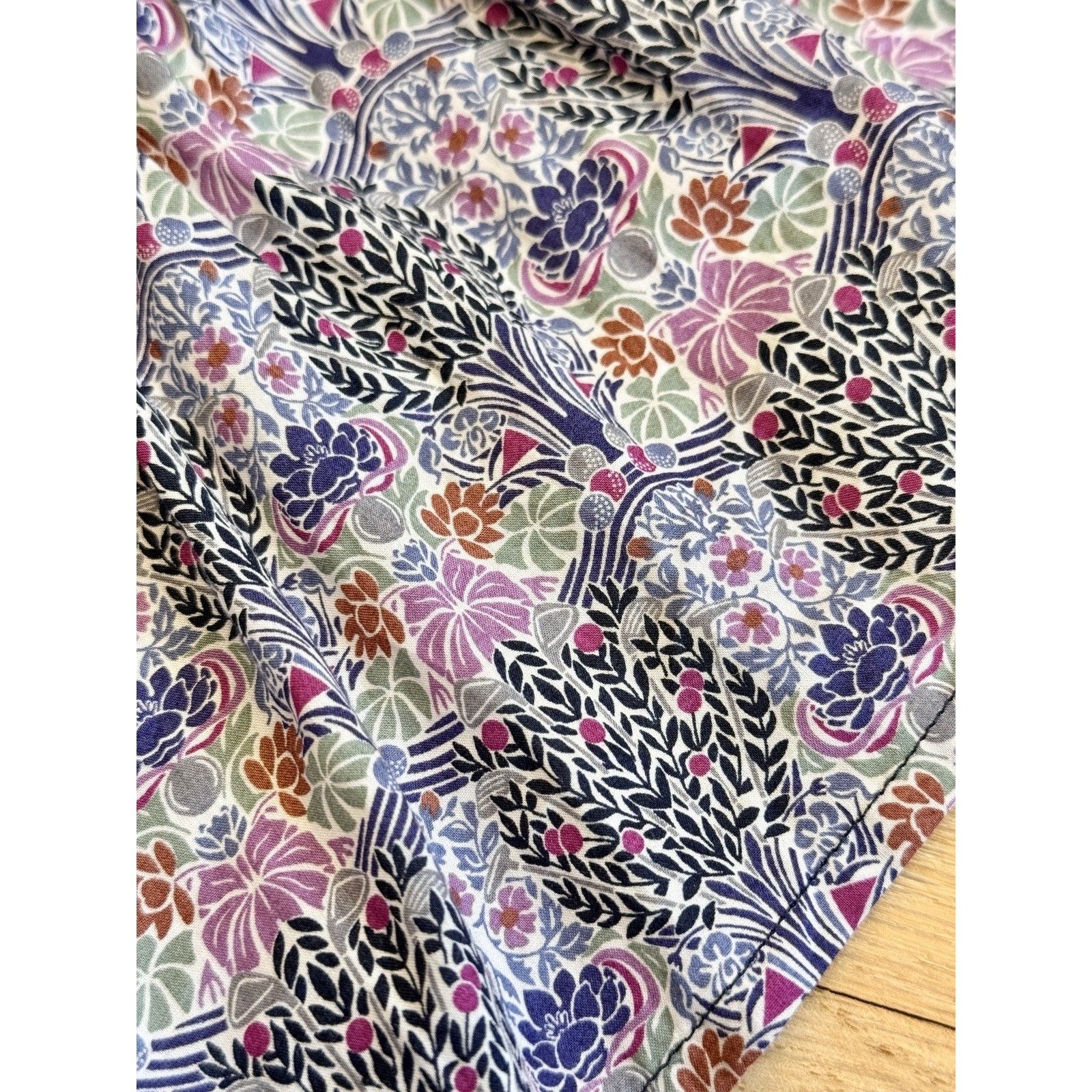 J.Crew J. Crew Liberty Club Nouveau Fabric Square Neck Blouse XS Size XS / US 0-2 / IT 36-38 - 4 Thumbnail