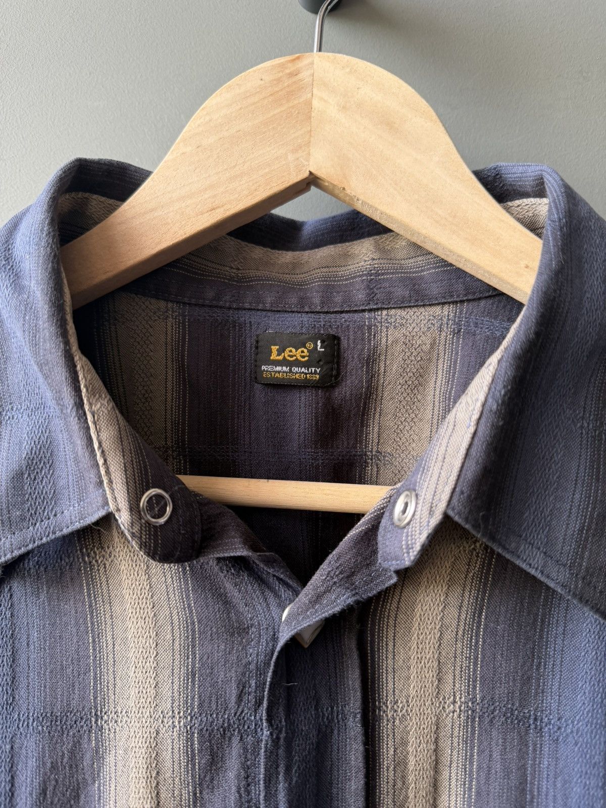 Lee Lee Stripped Western Cotton Shirt Size L Size US L / EU 52-54 / 3 - 3 Thumbnail