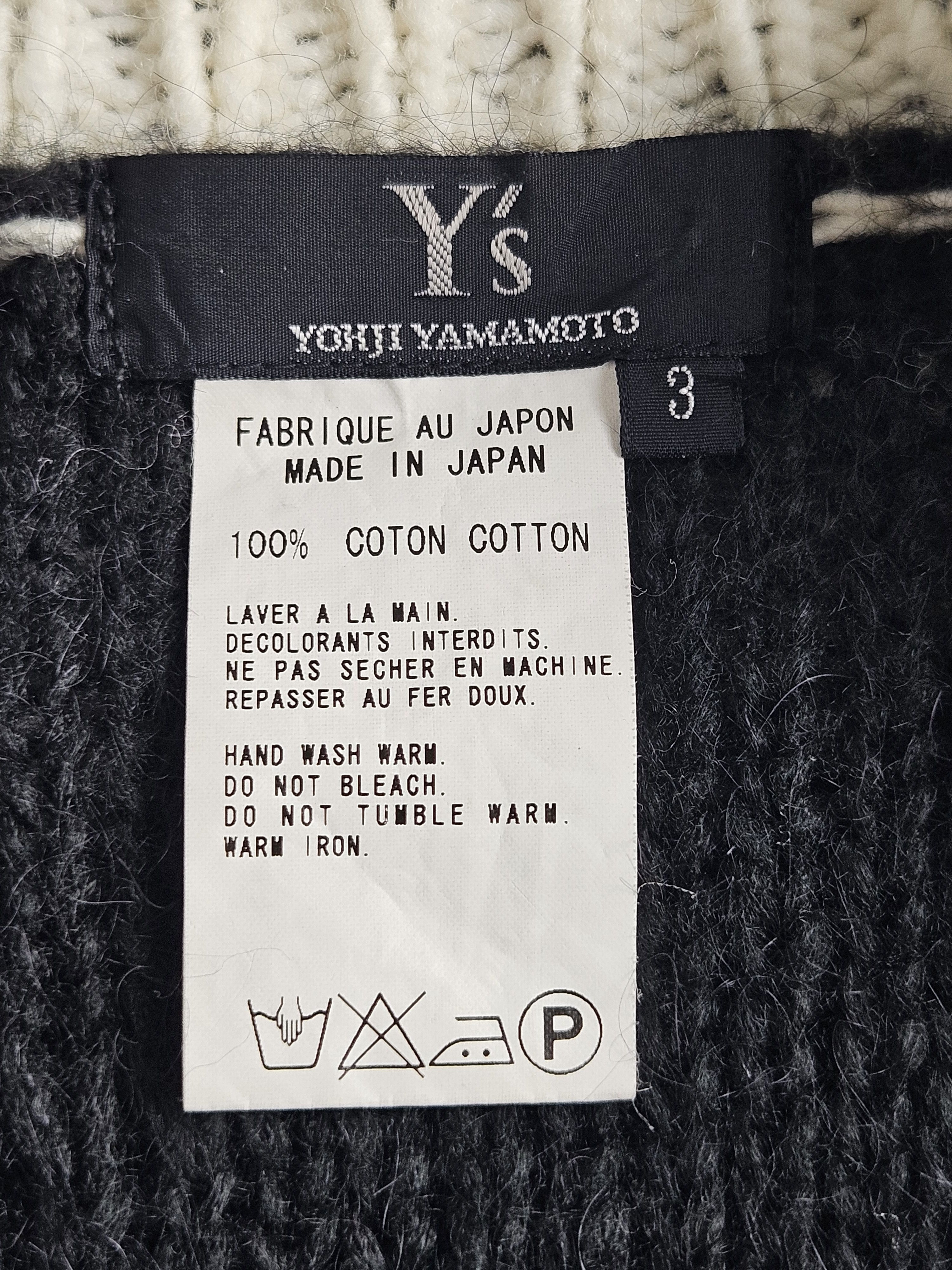 Yohji Yamamoto Yohji Yamamoto Y's for Men Knit mohair Sweatshirt Size US L / EU 52-54 / 3 - 4 Thumbnail