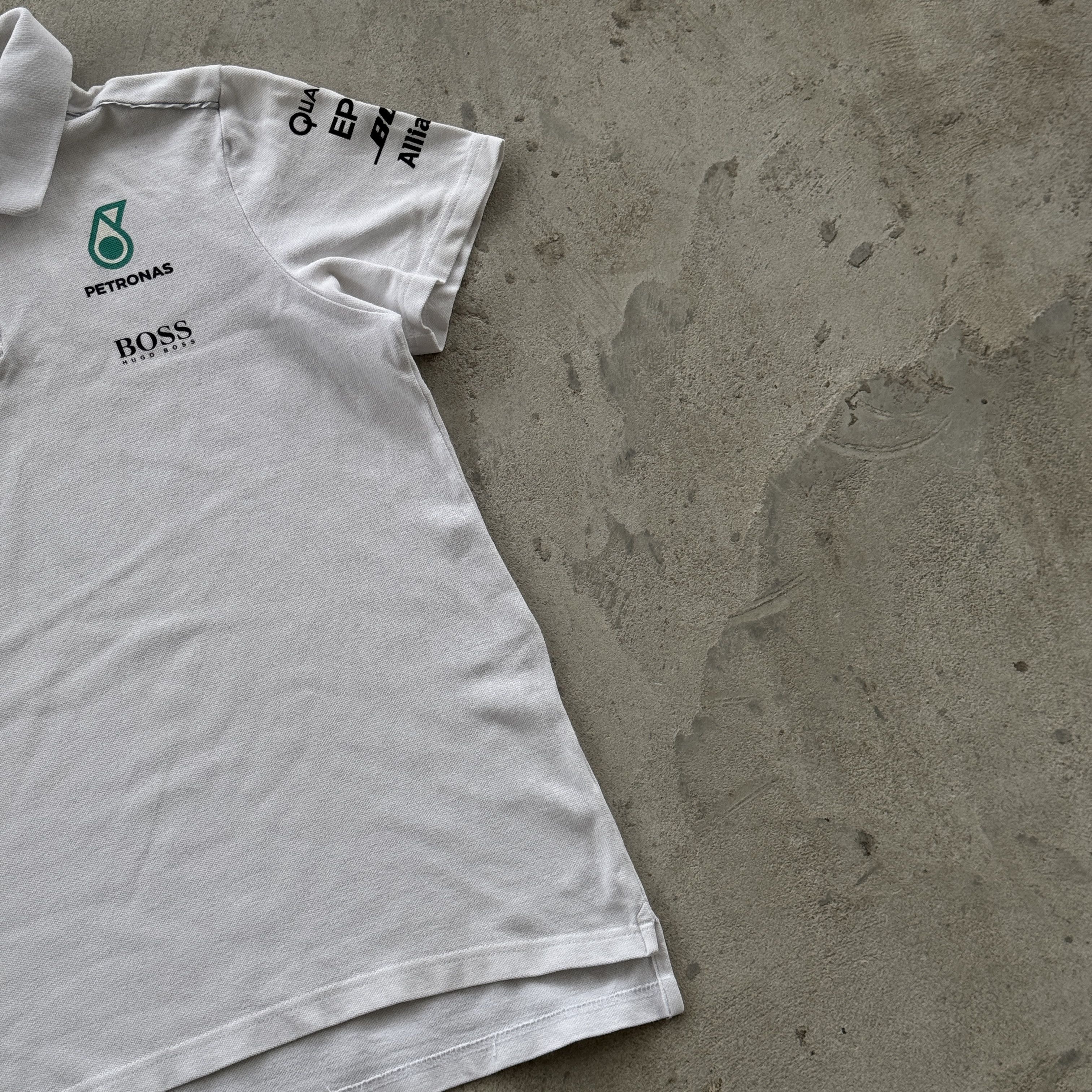 Mercedes-Benz Mercedes AMG Petronas F1 Team Polo Shirt Hugo Boss White S Size US S / EU 44-46 / 1 - 3 Thumbnail