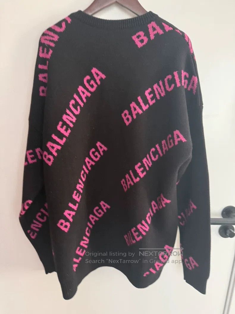 Balenciaga Balenciaga Classic Pink and Black Color Sweater Size US S / EU 44-46 / 1 - 4 Thumbnail