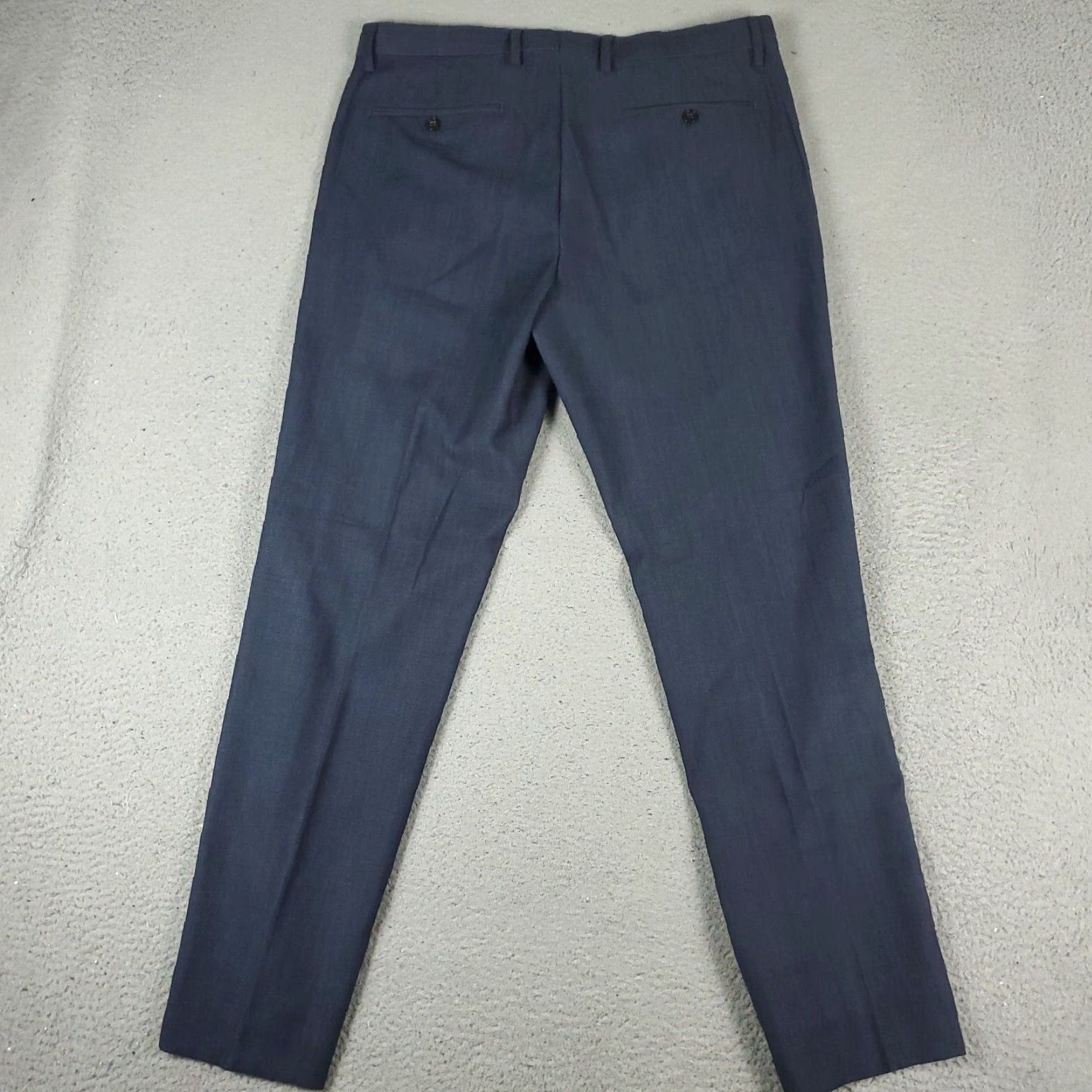 Banana Republic Banana Republic Chino Pants Mens 35x32 Blue Wool Modern Slim Fit Straight Size US 35 - 7 Thumbnail