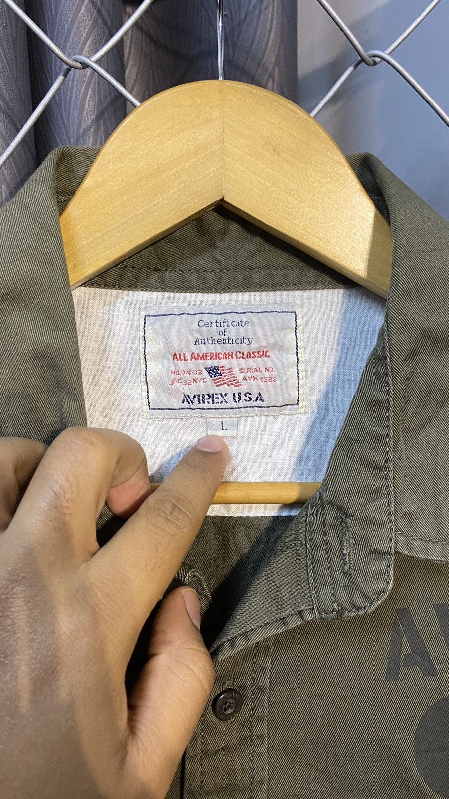 Avirex × Vintage VINTAGE AVIREX U.S ARMY MILITARY LIMITED WORK SHIRT Size US L / EU 52-54 / 3 - 5 Thumbnail