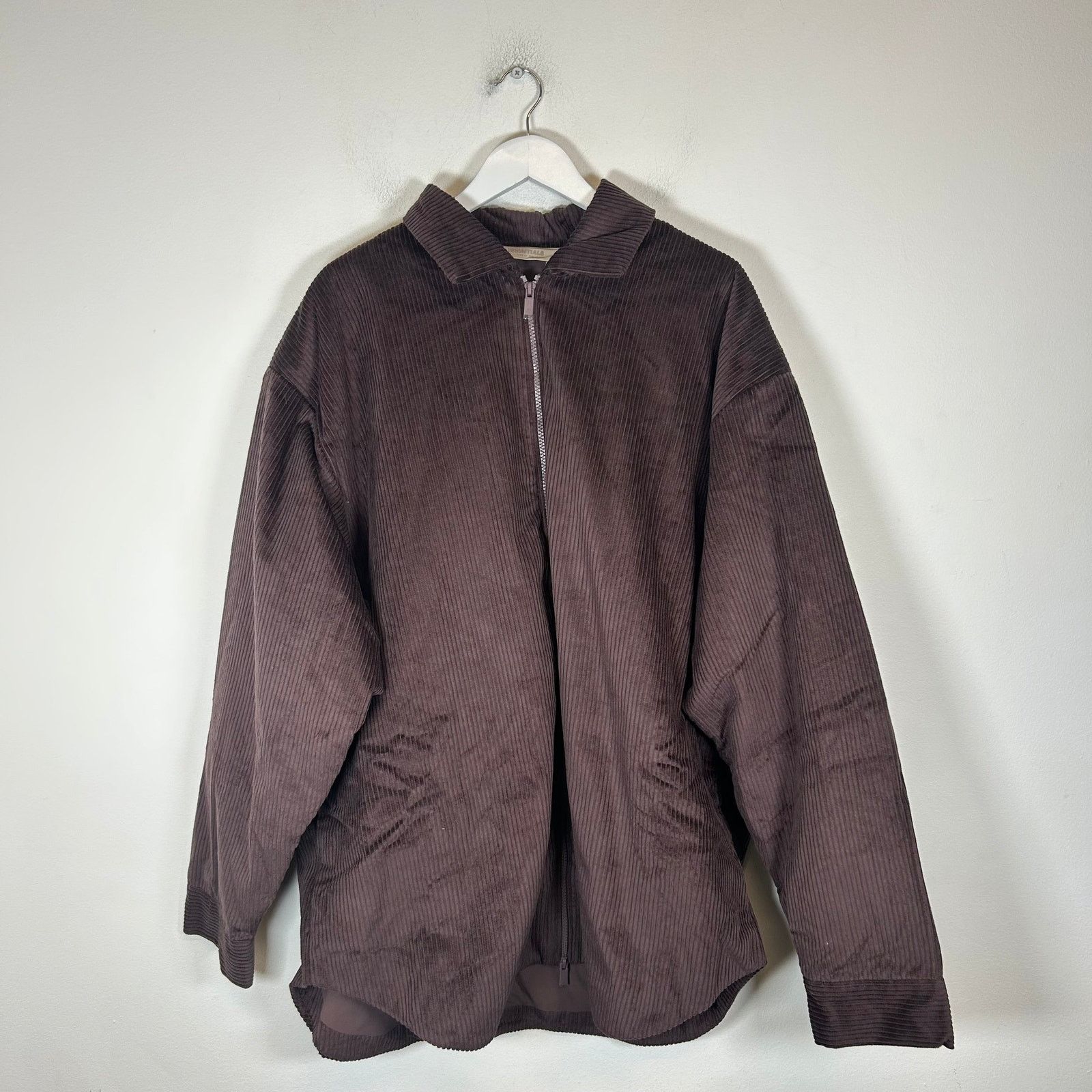 Fear of God Fear of God Essentials Plum Corduroy Jacket Size S Size US S / EU 44-46 / 1 - 1 Thumbnail