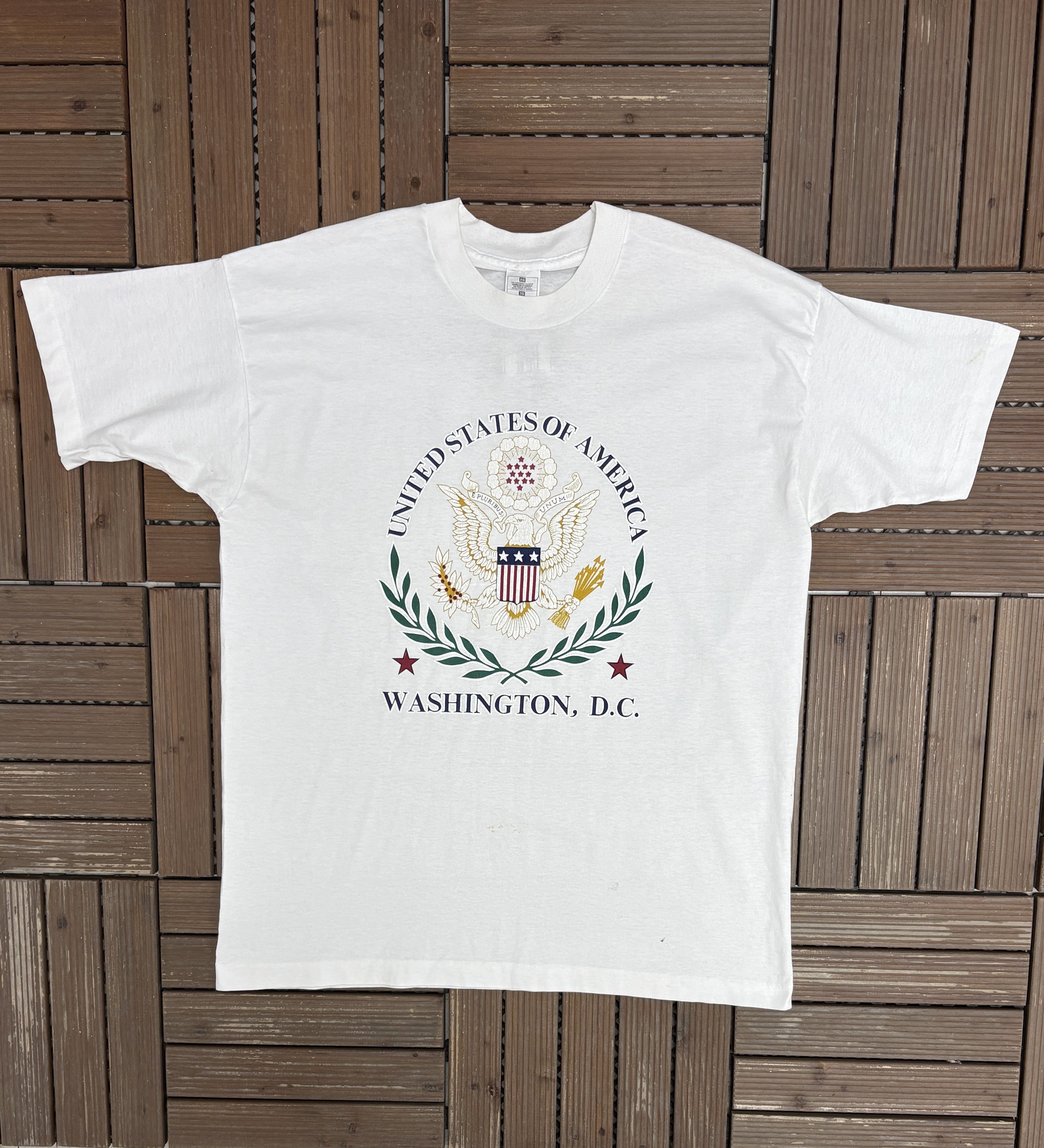 Vintage United States Of America Coat Of Arms Vintage T-Shirt Tee Size US XL / EU 56 / 4 - 1 Thumbnail