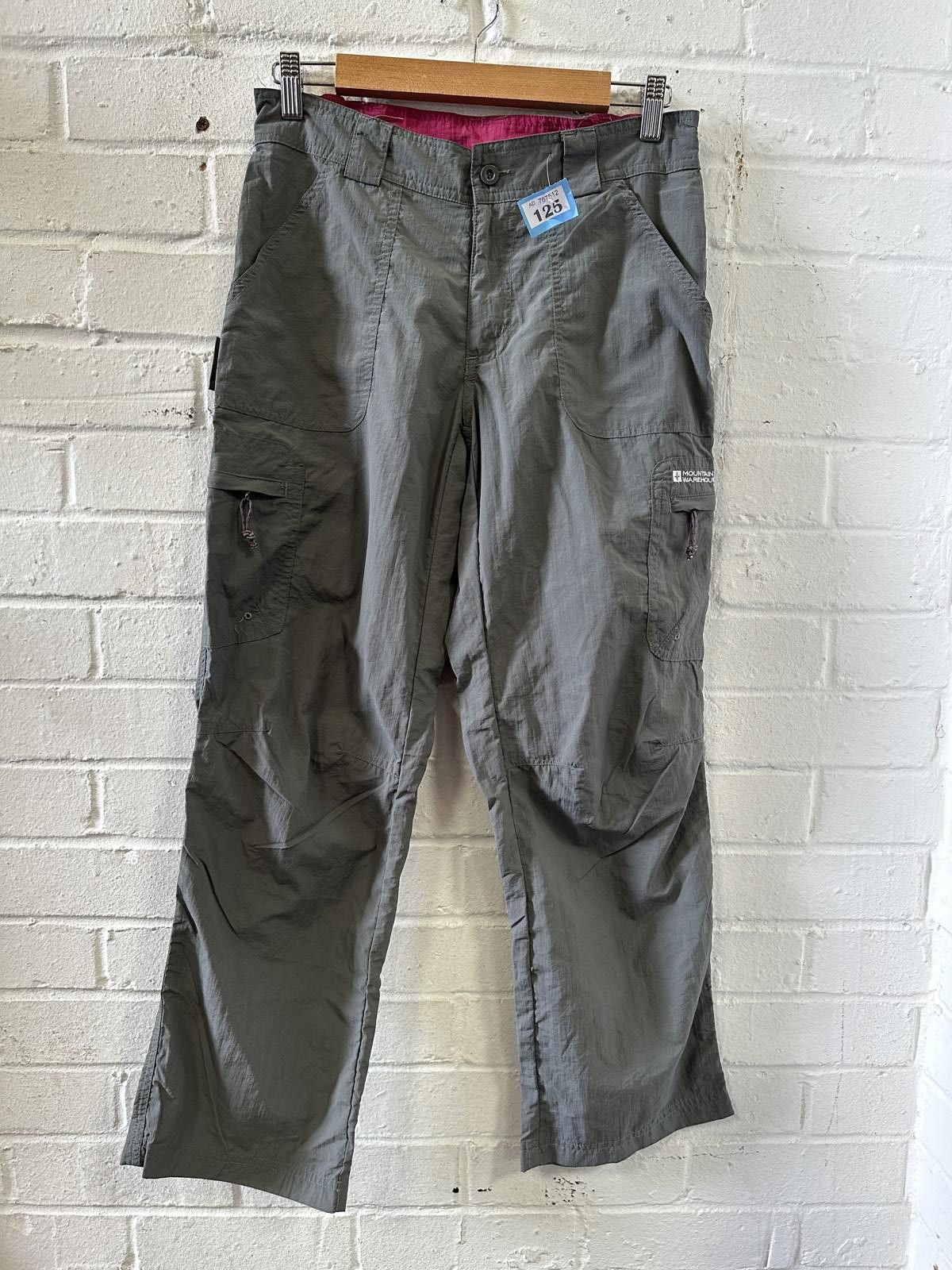 Designer Men's Gray Cargo Pants by Mountain Warehouse Size US 32 / EU 48 - 1 Thumbnail