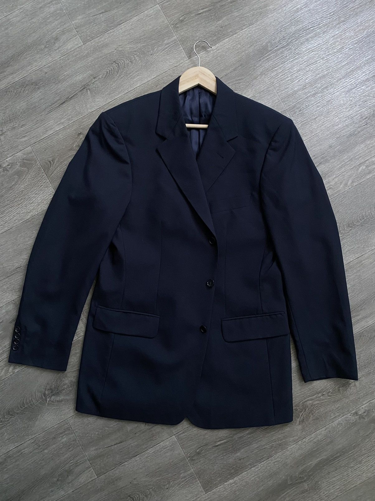 Burberry × Vintage 🫧Burberry London Vintage Blazer Jacket Wool L Size US L / EU 52-54 / 3 - 1 Thumbnail