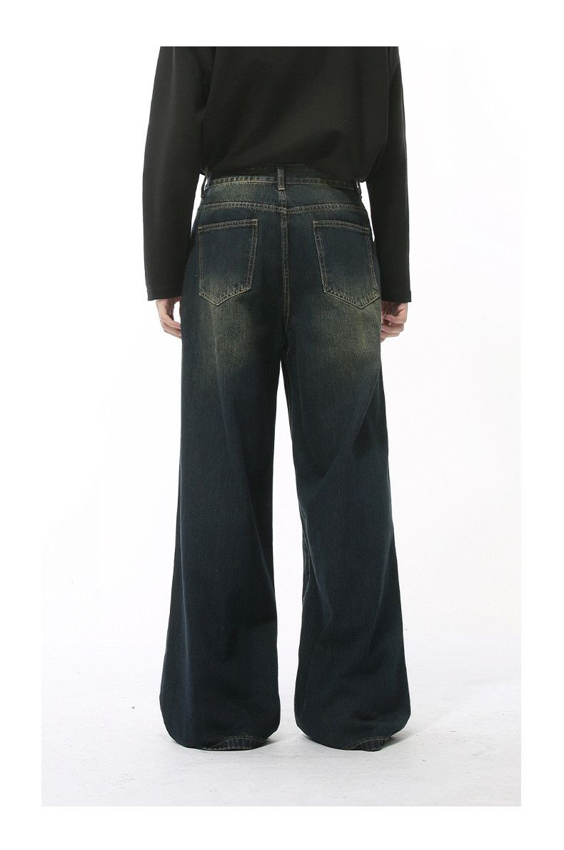 Japanese Brand × Jean American high street retro distressed oversize loose jeans Size US 34 / EU 50 - 6 Thumbnail