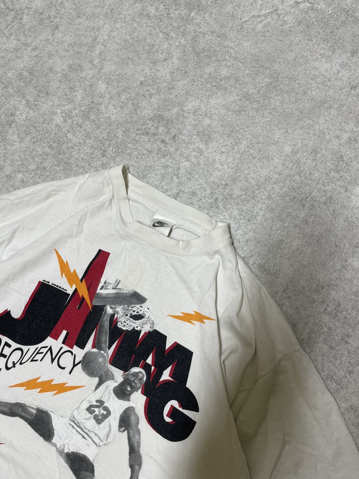 Jordan Brand × Nike × Vintage One seam limited Jordan T-shirt one on sale 1990 Size US L / EU 52-54 / 3 - 11 Thumbnail