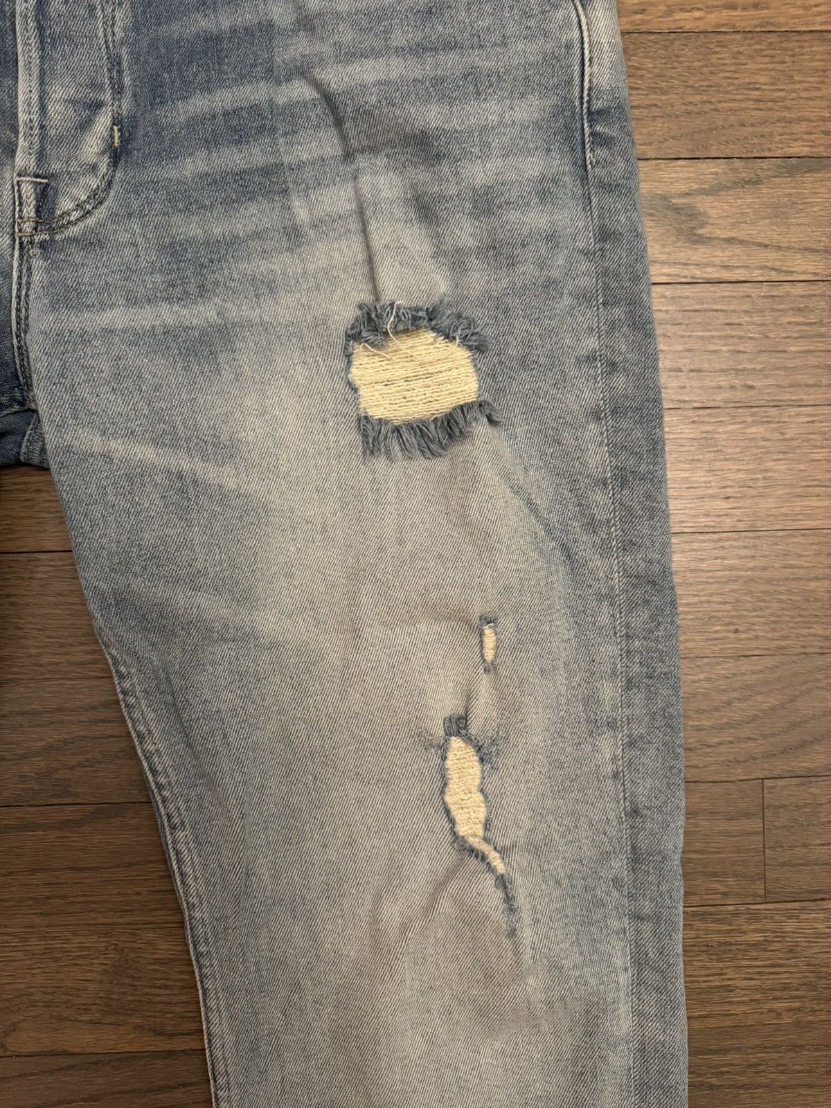 Allsaints Allsaints Light Wash Distressed Jack Jeans Size US 34 / EU 50 - 4 Thumbnail