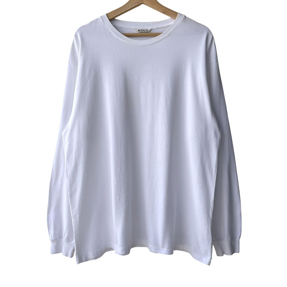 Auralee Auralee Japan Luster Plaiting White Longsleeve Tee Size US L / EU 52-54 / 3 - 1 Thumbnail