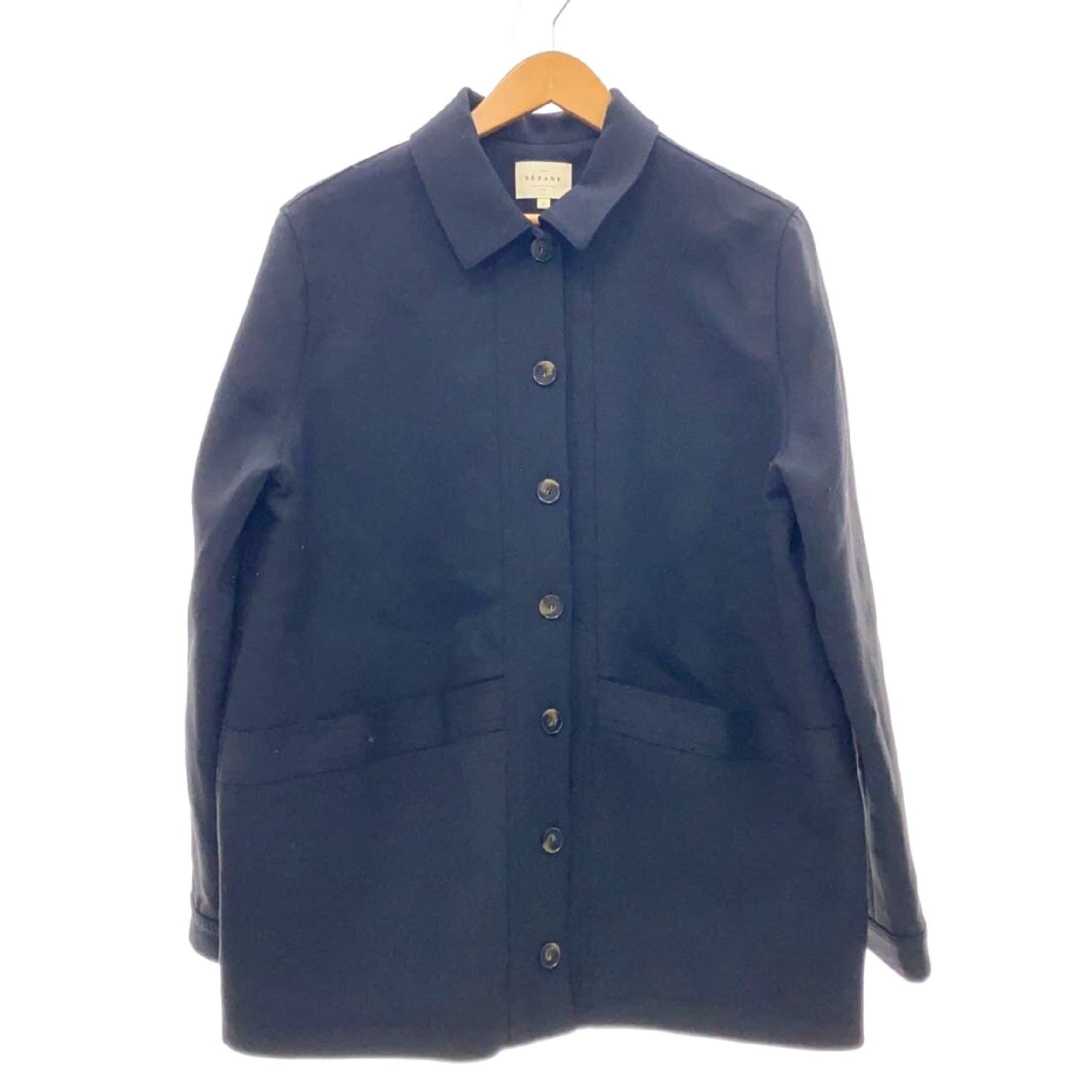 Sezane Sezane will wool black jacket SZL bust 46 Size L / US 10 / IT 46 - 1 Thumbnail