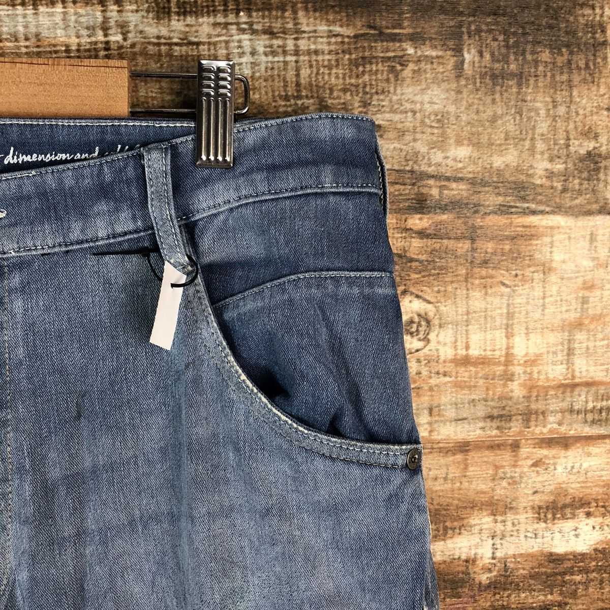 Japanese Brand Field Core Blue Distressed ripped Denim Pants #A2166 Size US 33 - 8 Thumbnail
